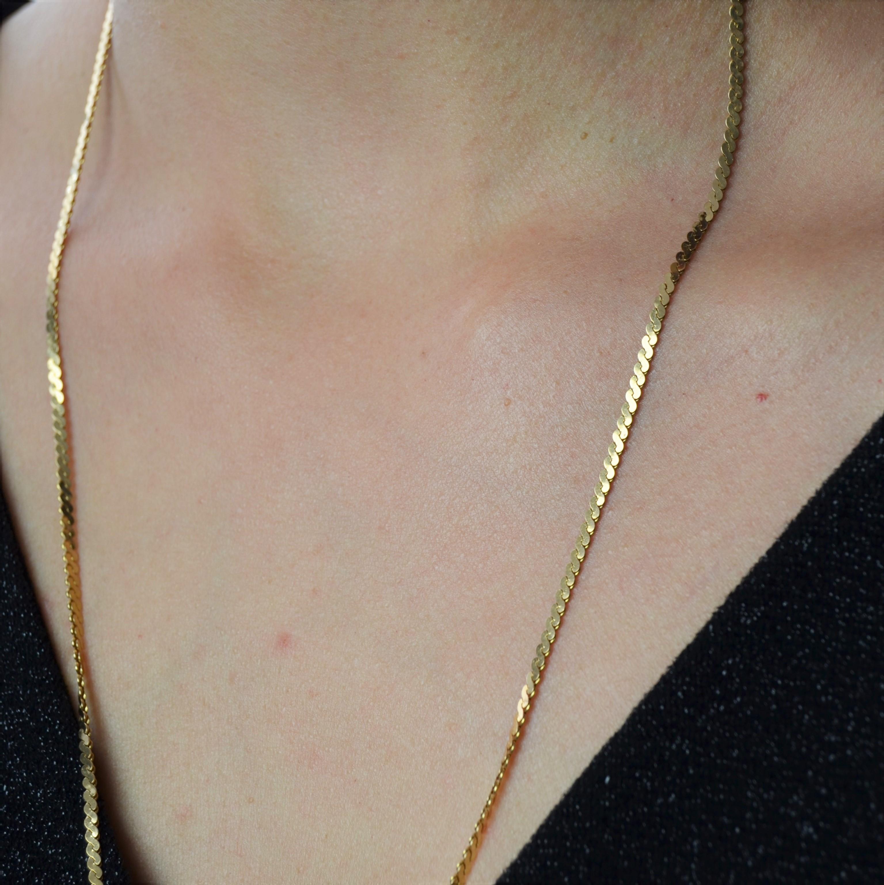 Moderne Fancy Mesh-Kette aus 18 Karat Gelbgold 2