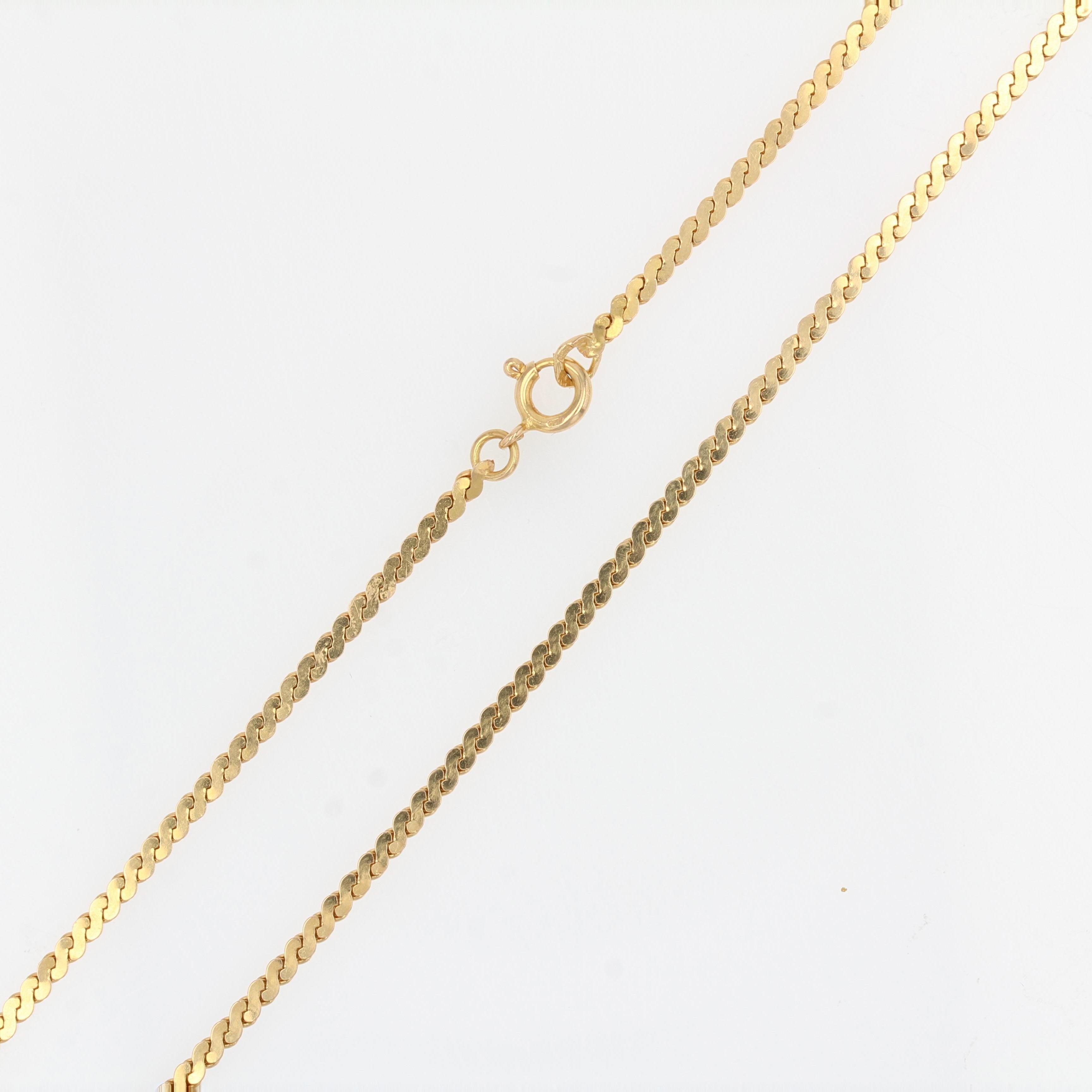 Modern Fancy Mesh 18 Karat Yellow Gold Chain For Sale 4