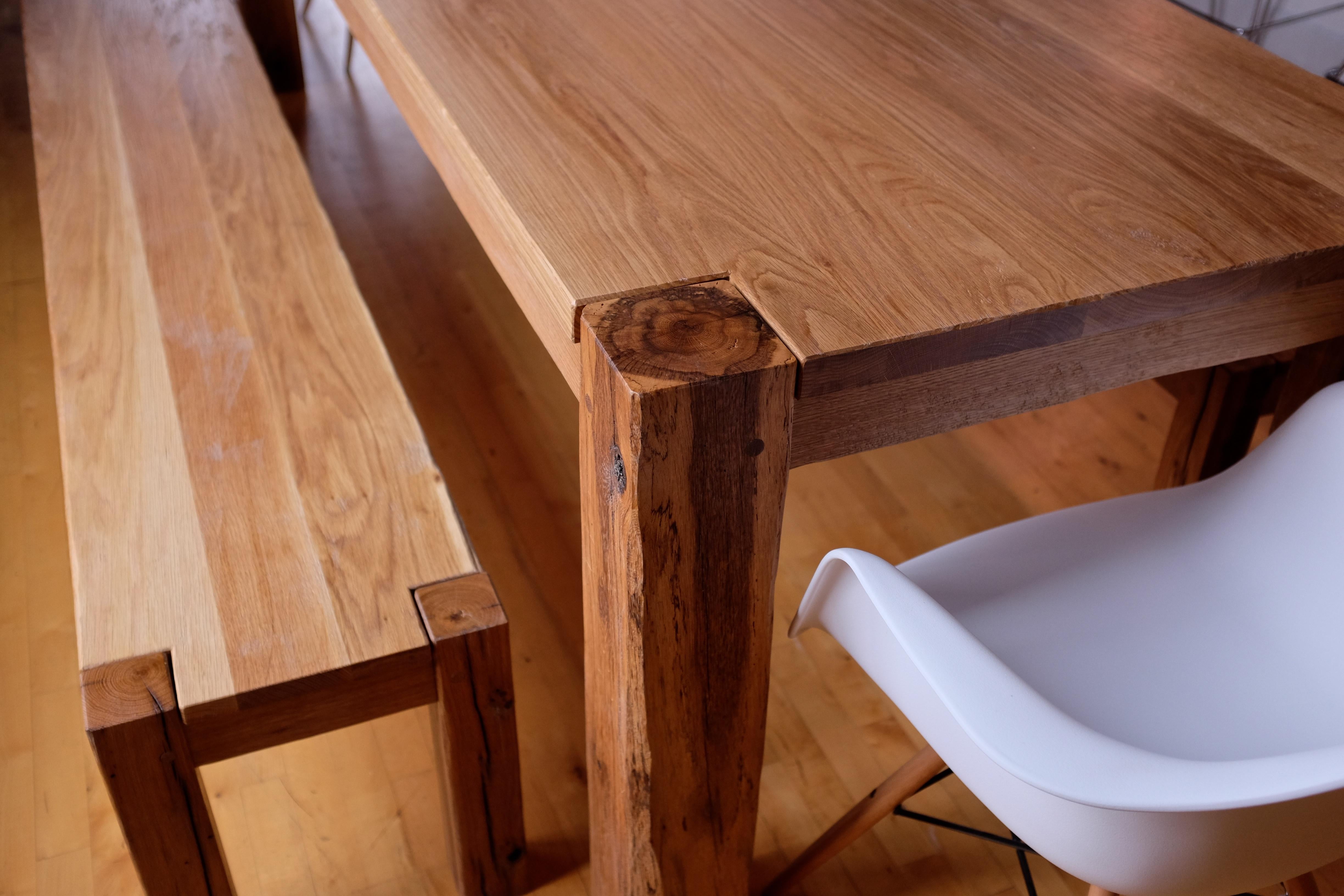 Woodwork Modern Farm Dining Table by Goebel, Wood For Sale