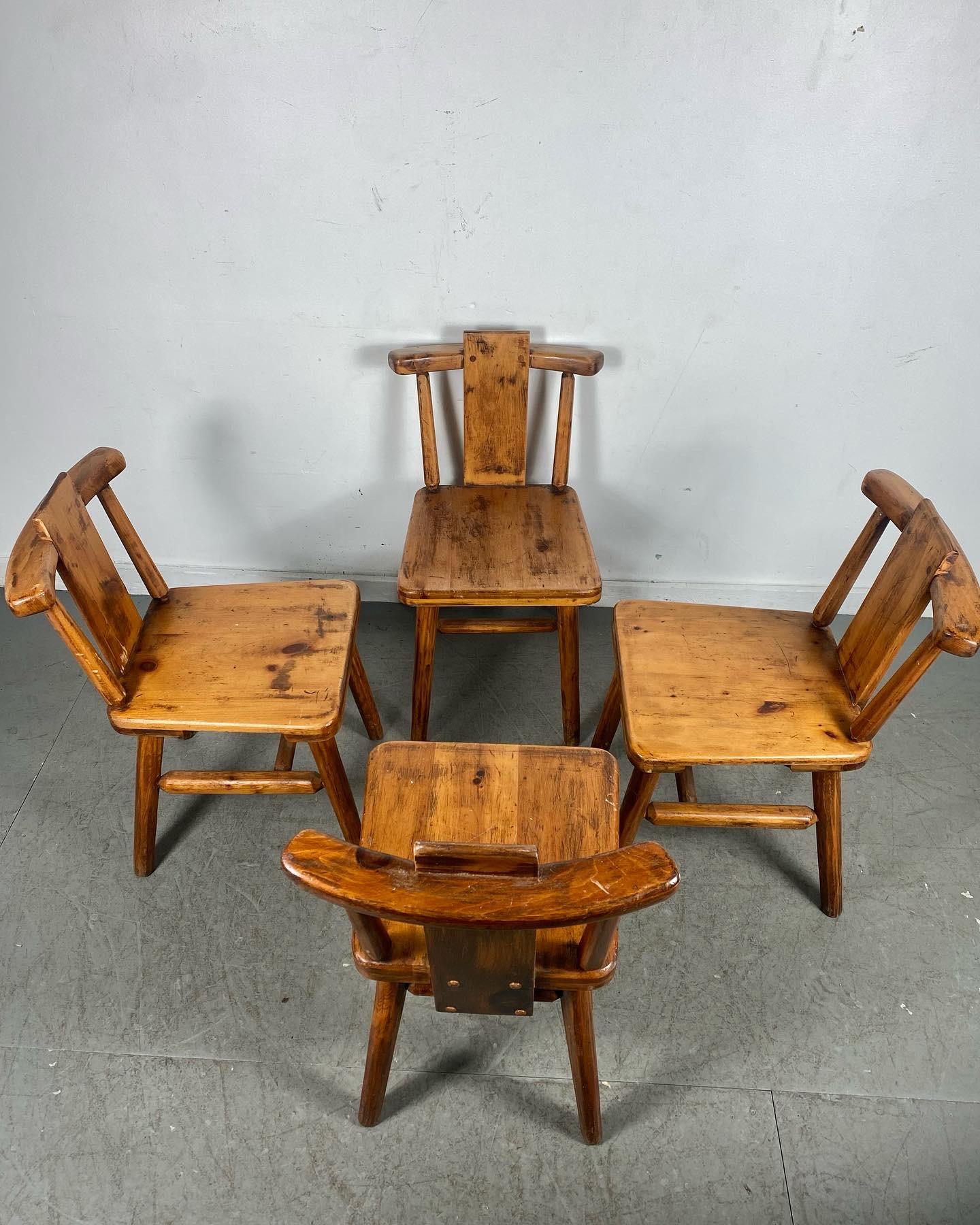 American Modern Farmhouse, Cottage / Cabin Solid Wood Side Chairs by Sikes Chair Co