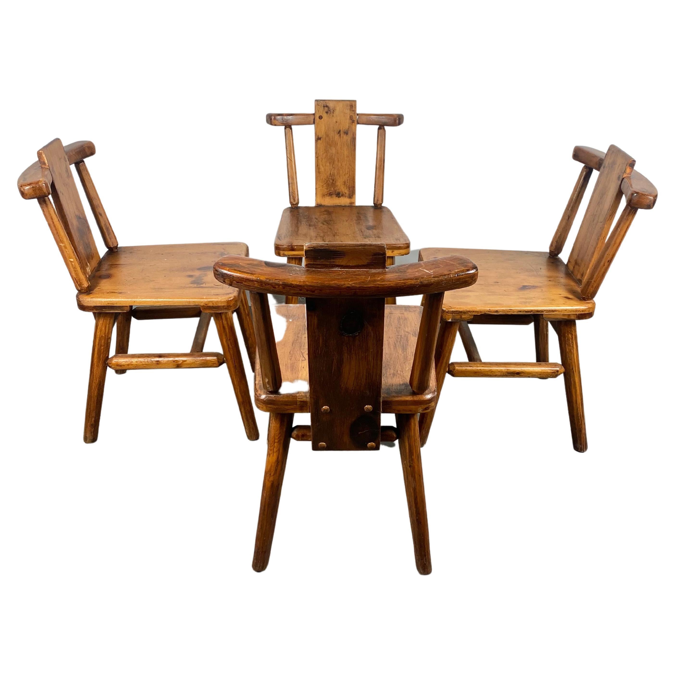 Modern Farmhouse, Cottage / Cabin Solid Wood Side Chairs by Sikes Chair Co