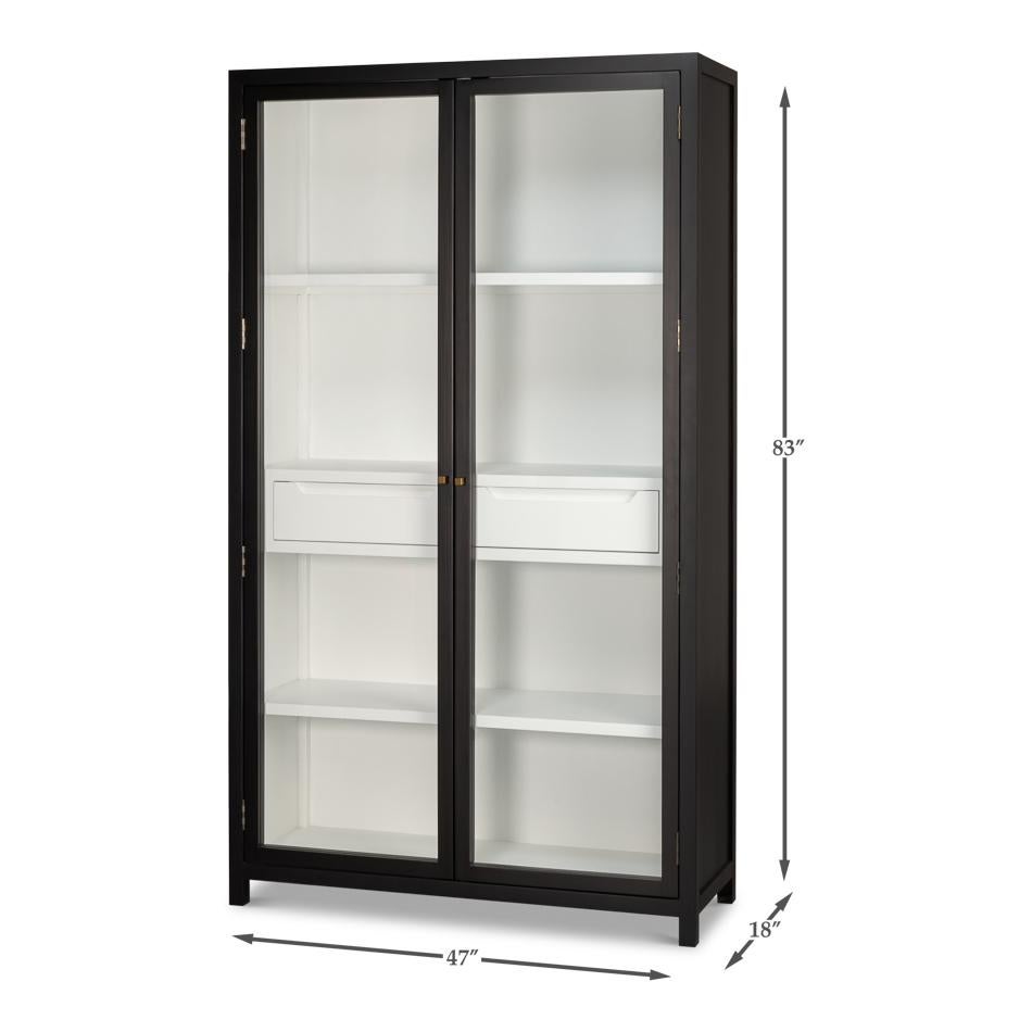 Modern Farmhouse Display Cabinet For Sale 4
