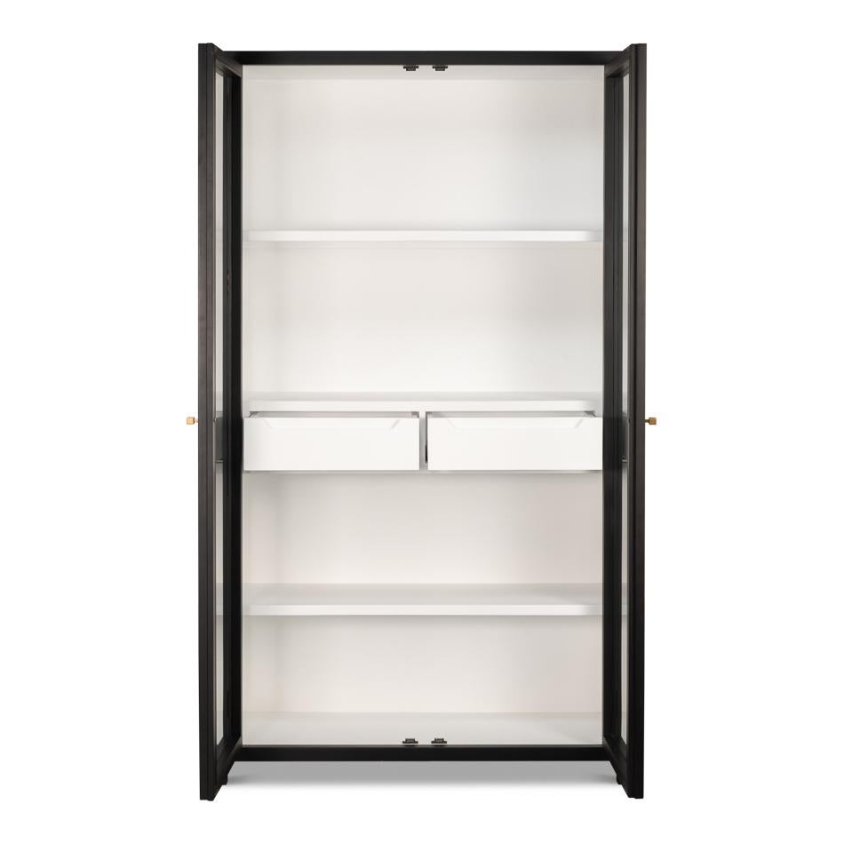 Mid-Century Modern Modern Farmhouse Display Cabinet For Sale