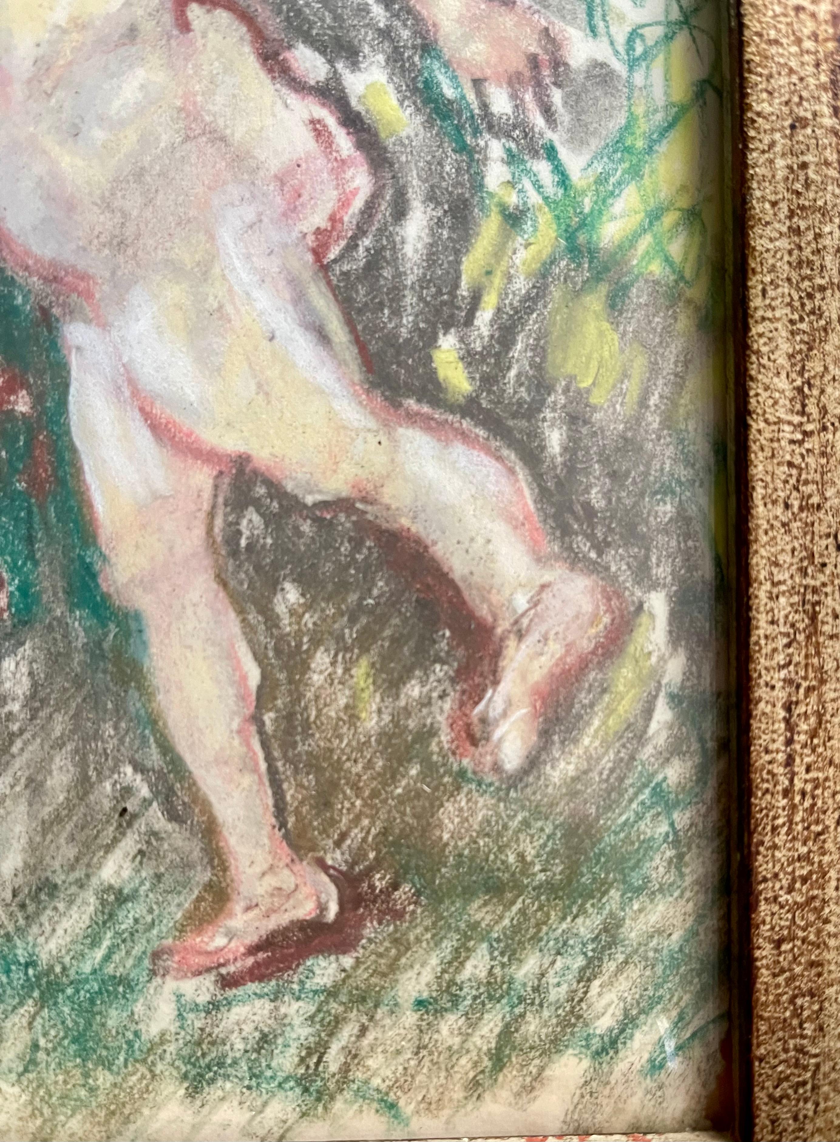 Moderne Fausto Pirandello signiert abstrakte Aquarell im Zustand „Gut“ im Angebot in Roma, IT