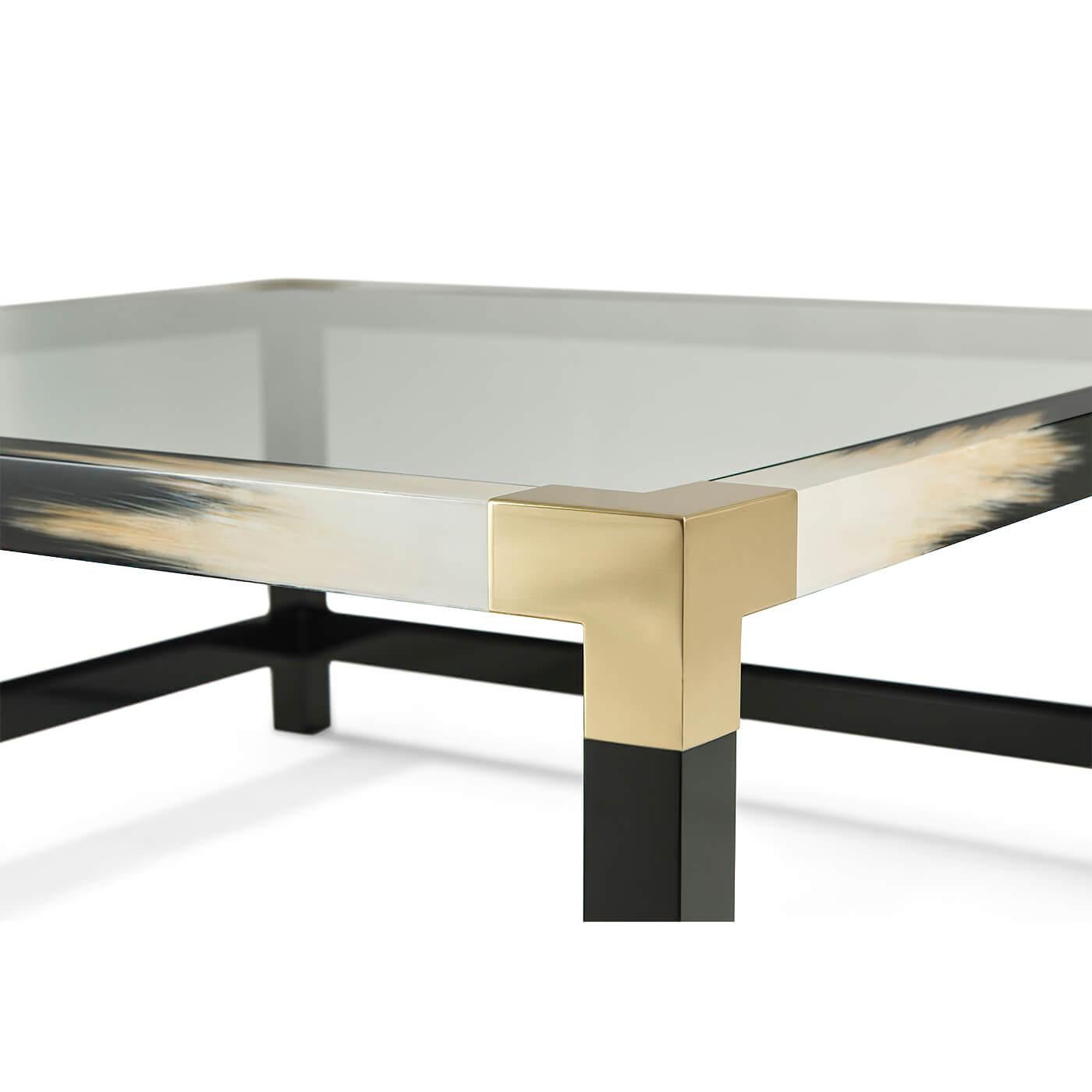 Vietnamese Modern Faux Horn Coffee Table For Sale