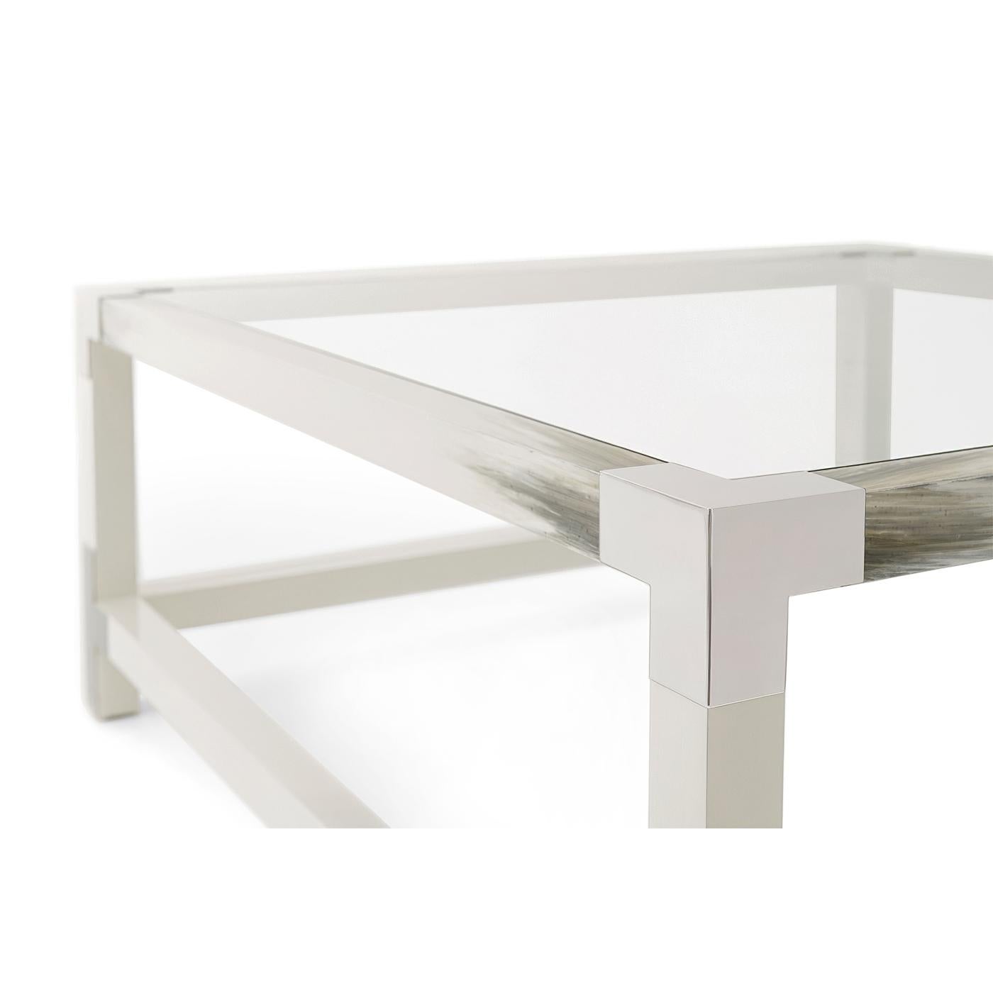 Vietnamese Modern Faux Horn Coffee Table For Sale