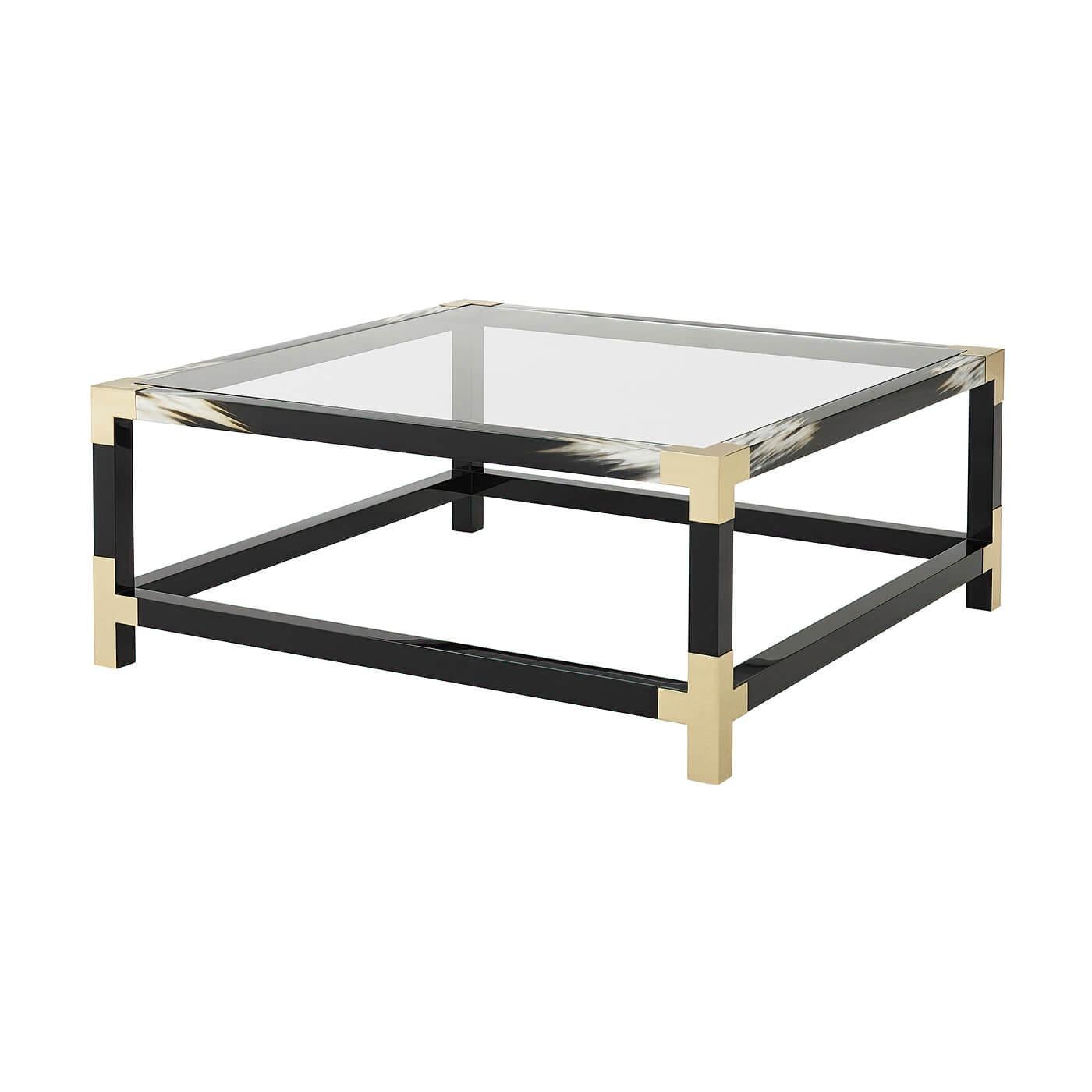 Modern Faux Horn Coffee Table For Sale