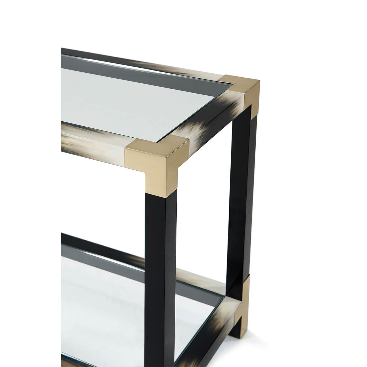 Vietnamese Modern Faux Horn Console Table For Sale