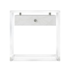 Modern Faux Marble Suspension Acrylic Side Table