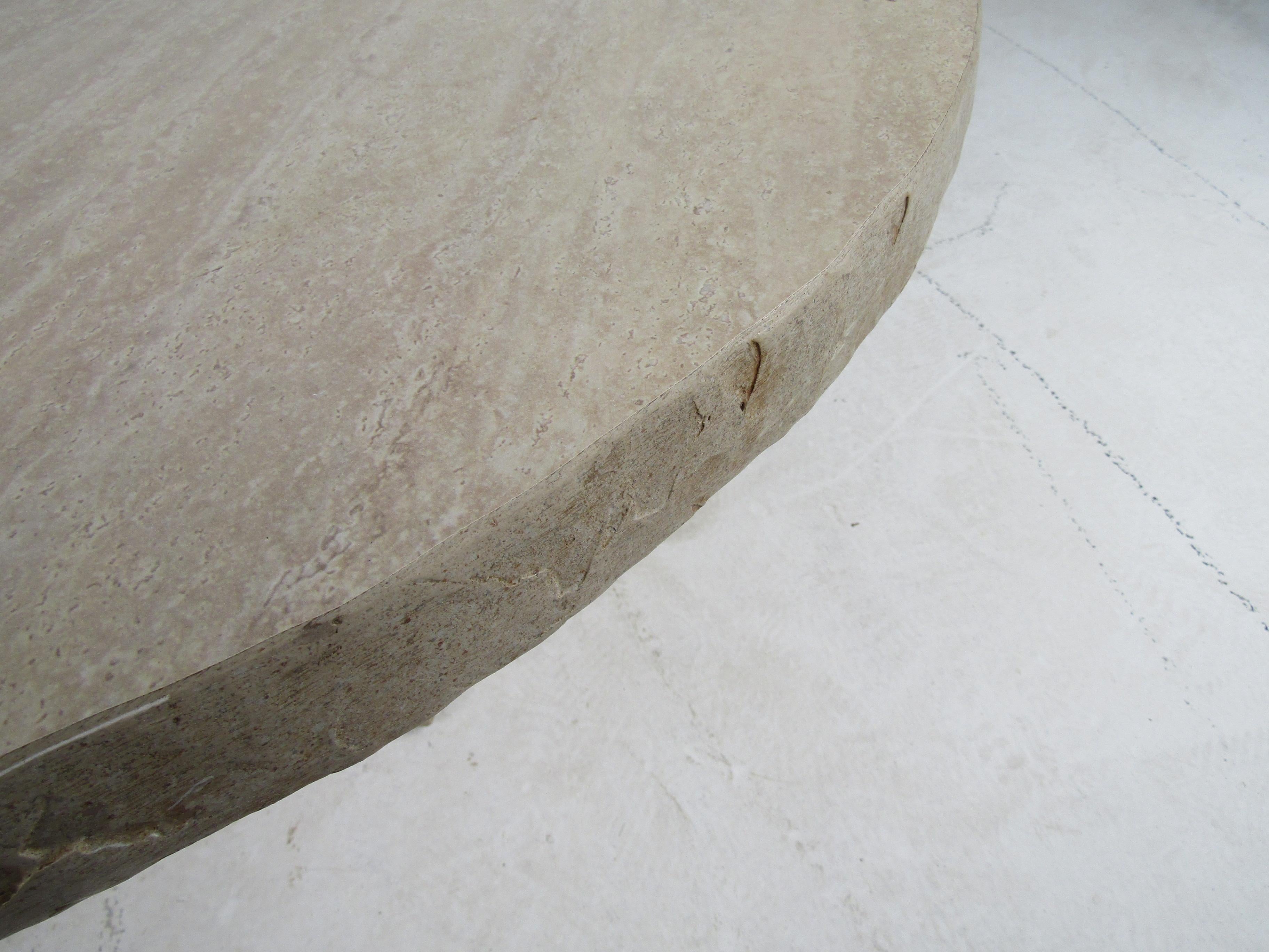 Modern Faux-Stone Coffee Table 1