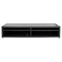 Console de télévision moderne en faux bois de wengé