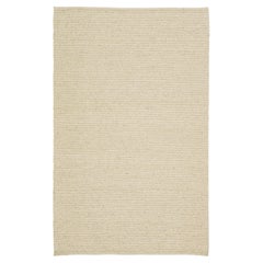 Modern Felted Handmade Wool Rug In Beige by Apadana