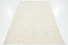 Modern Felted Handmade Wool Rug In Ivory by Apadana