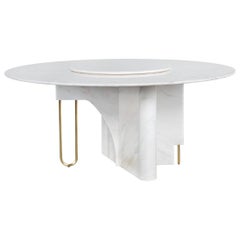 Modern Ferreirinha Marble Dining Table, Handmade in Portugal by Greenapple