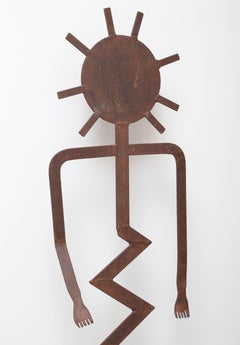 Sculpture figurative en fer moderne