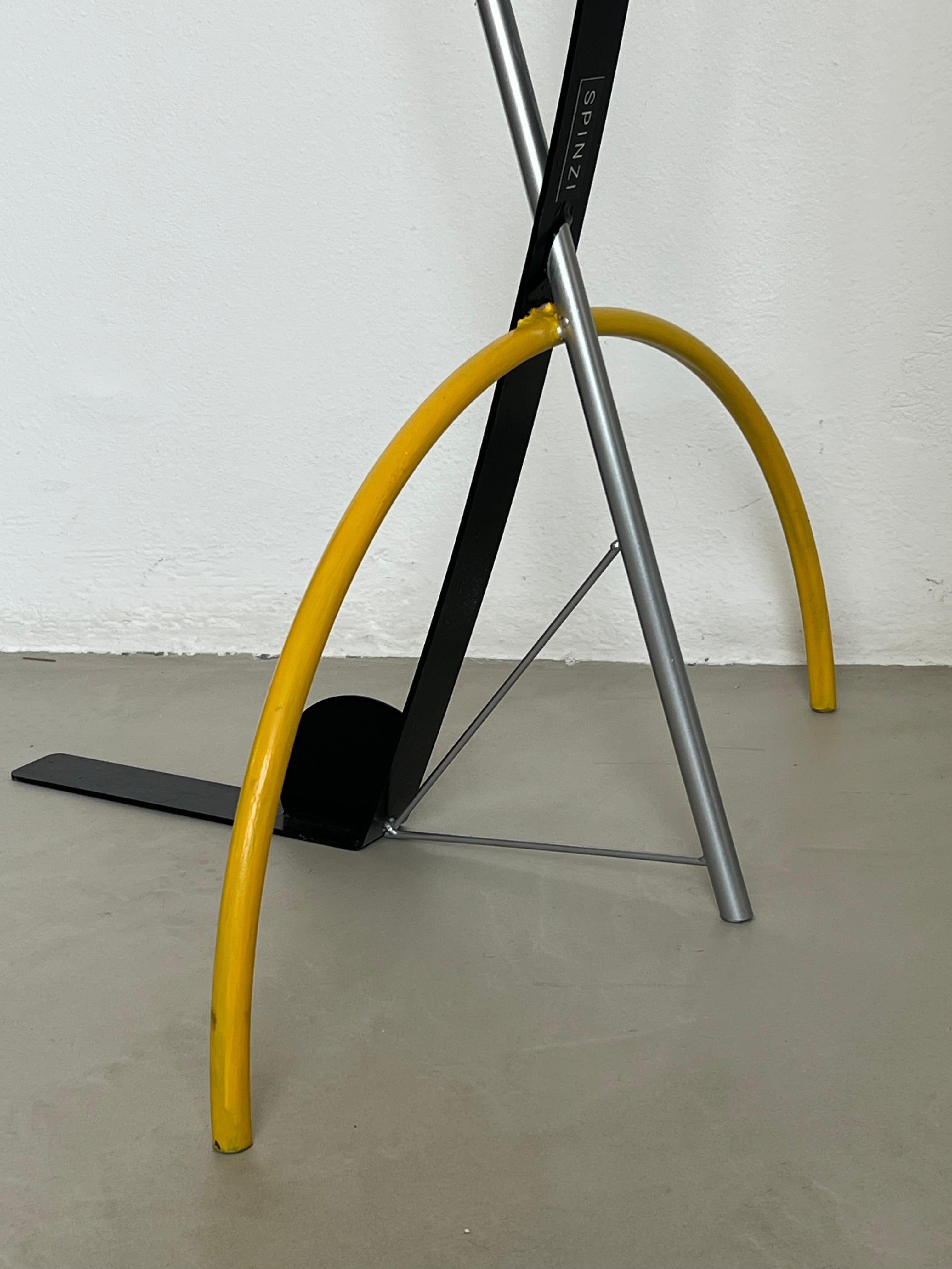 Modern figurative metal sculpture by Spinzi, hand painted with real proportions For Sale 7