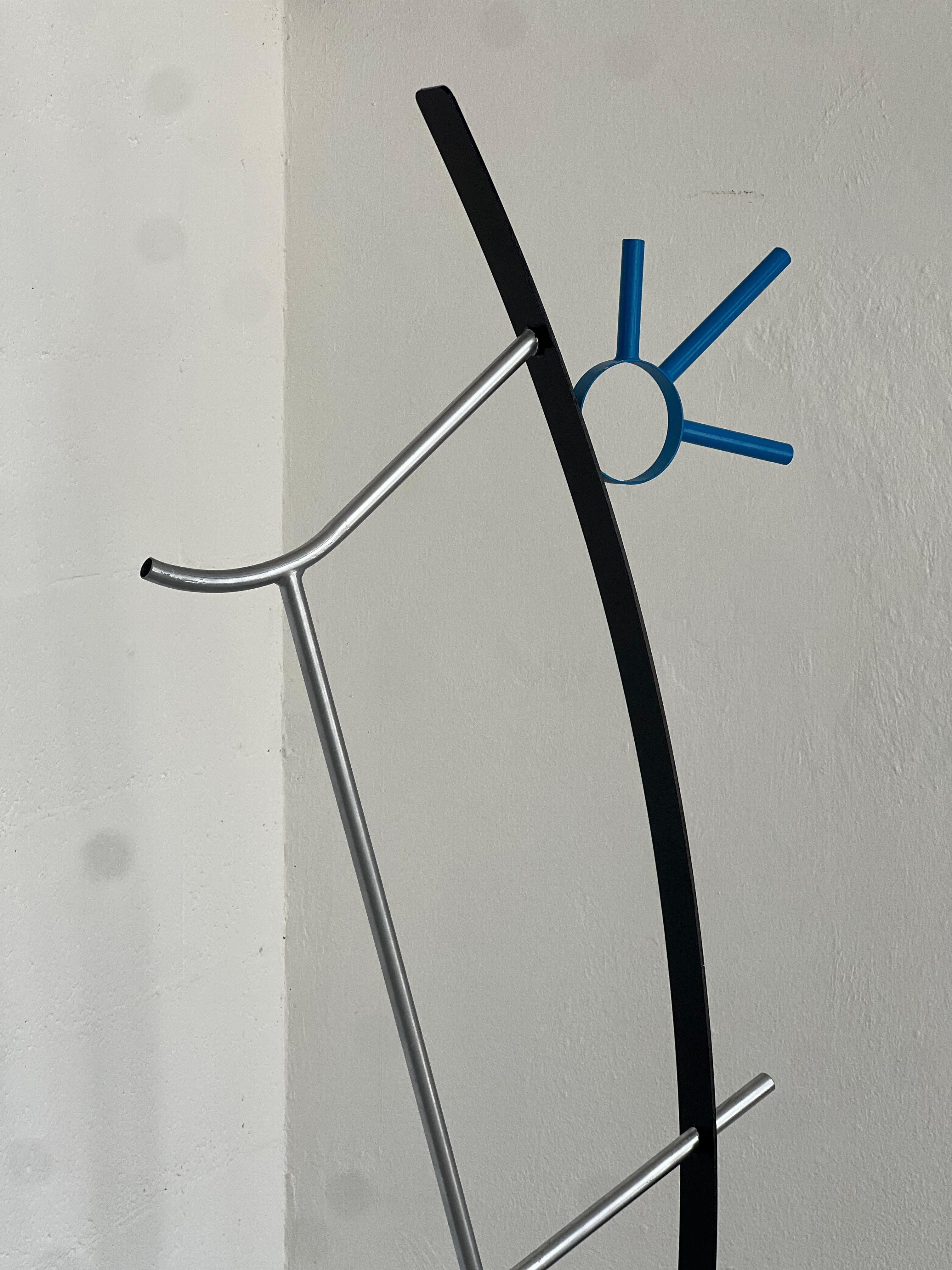 Hand-Painted Modern figurative metal sculpture by Spinzi, hand painted with real proportions For Sale