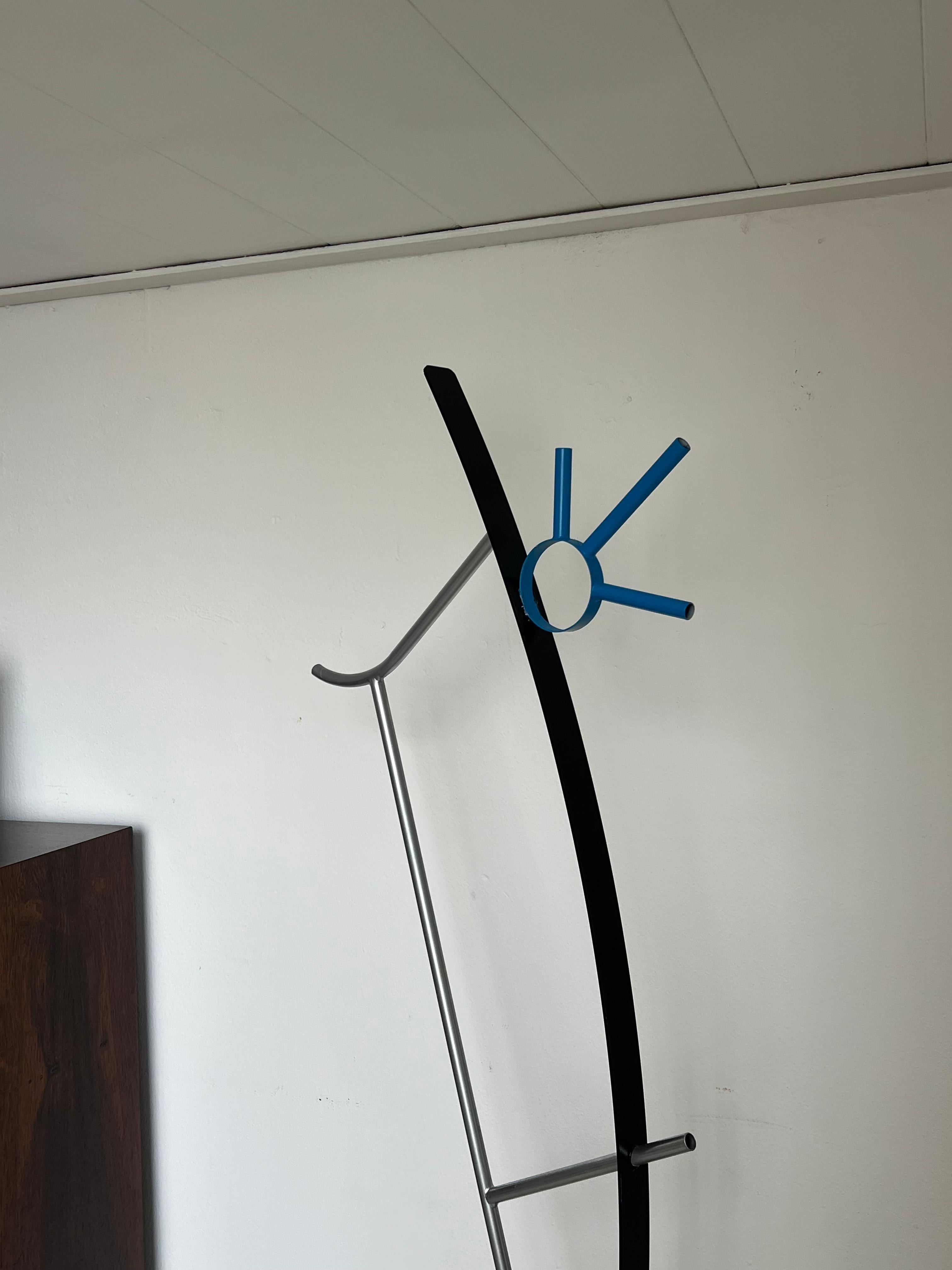 Modern figurative metal sculpture by Spinzi, hand painted with real proportions For Sale 1