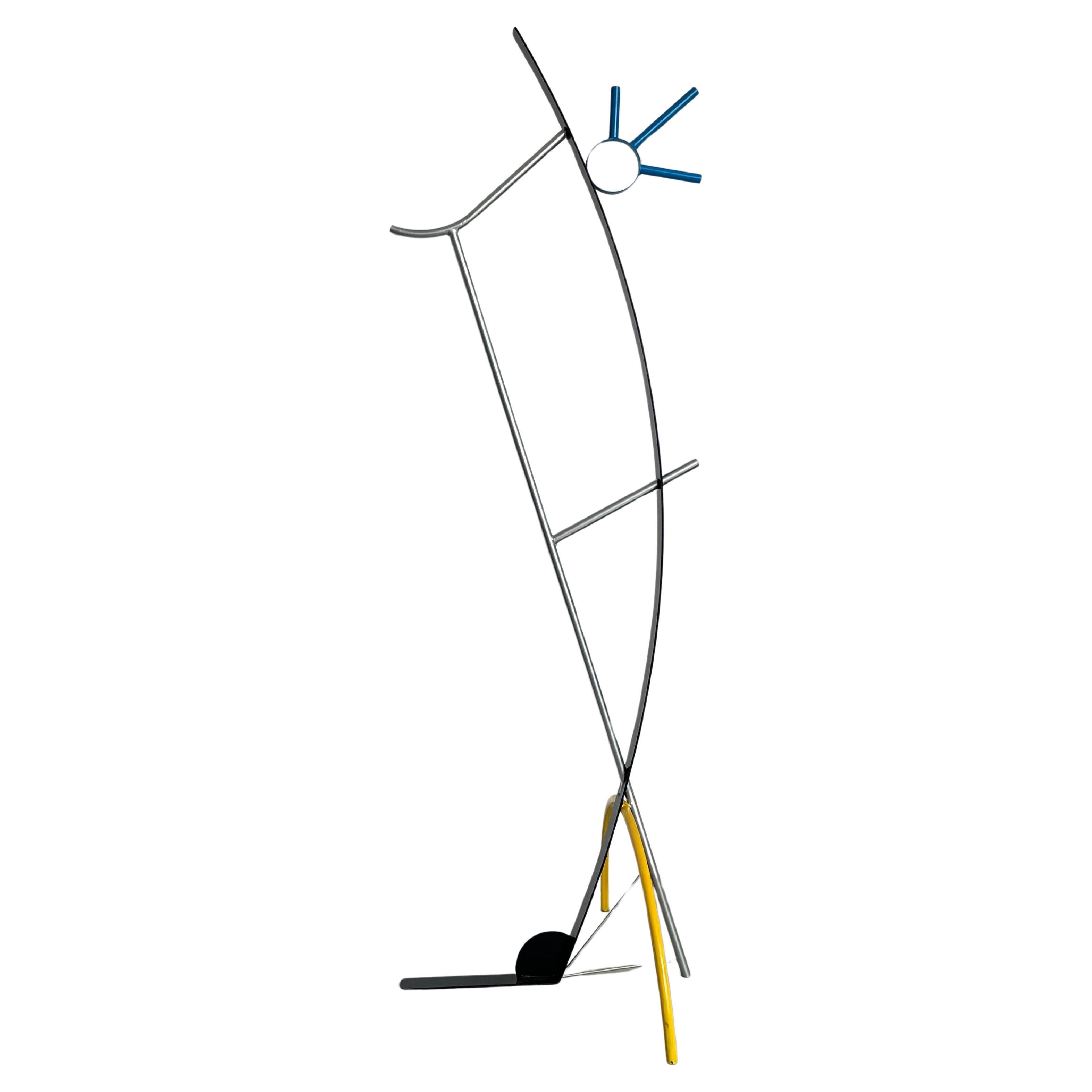 Modern figurative metal sculpture by Spinzi, hand painted with real proportions For Sale