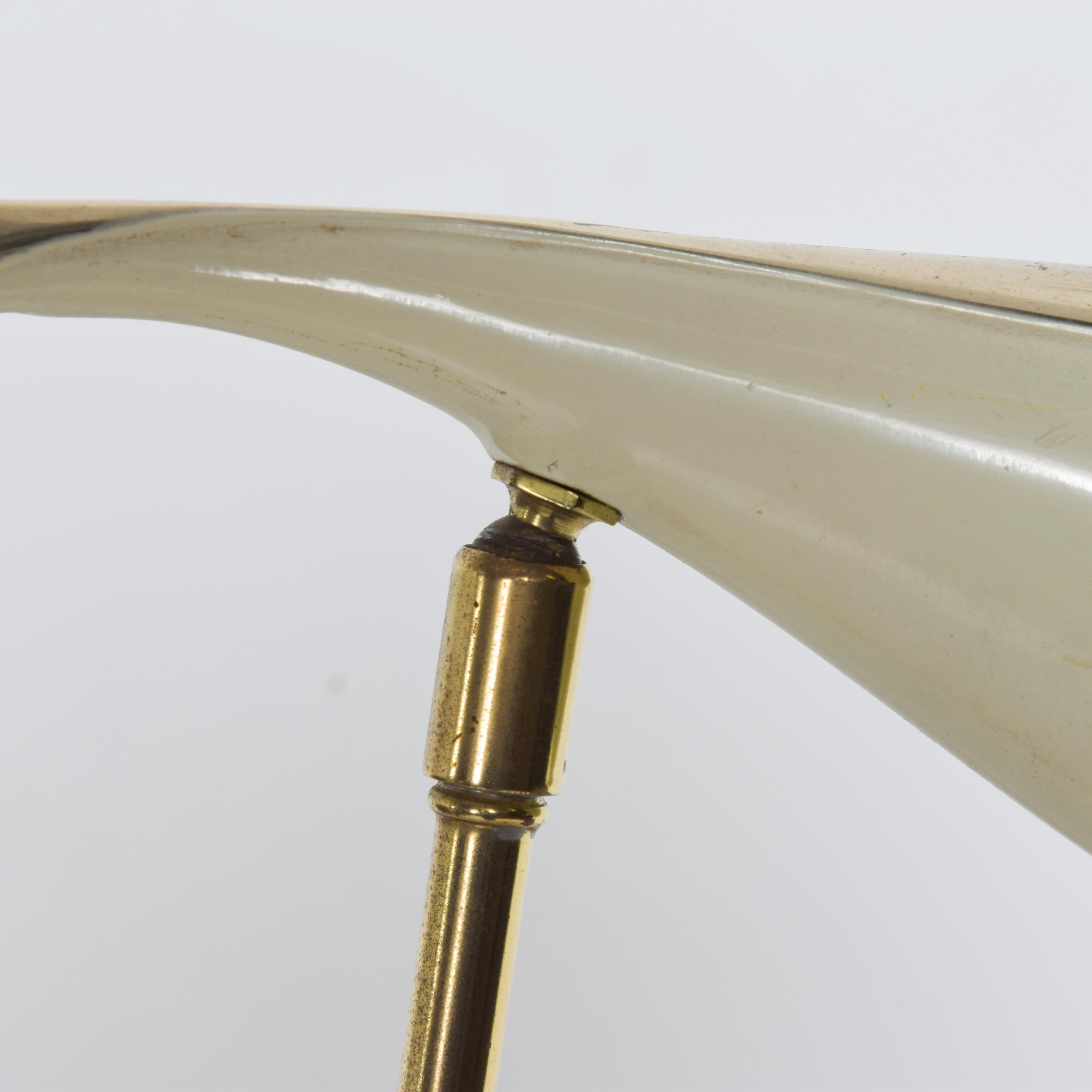 Modern Flair Laurel Brass Pivot Cone Lamp Desk Task Light 1950s Midcentury 2