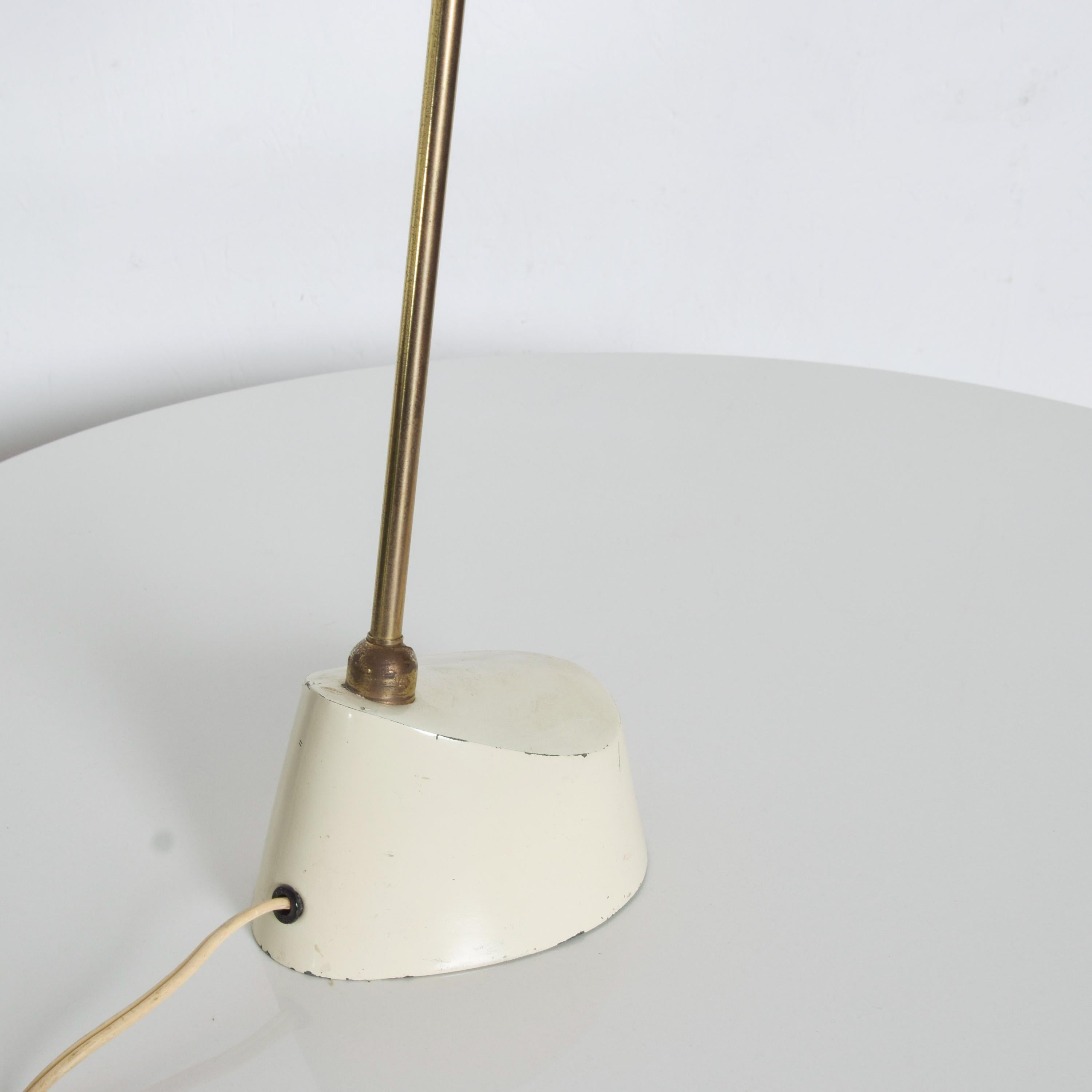 Mid-20th Century Modern Flair Laurel Brass Pivot Cone Lamp Desk Task Light 1950s Midcentury