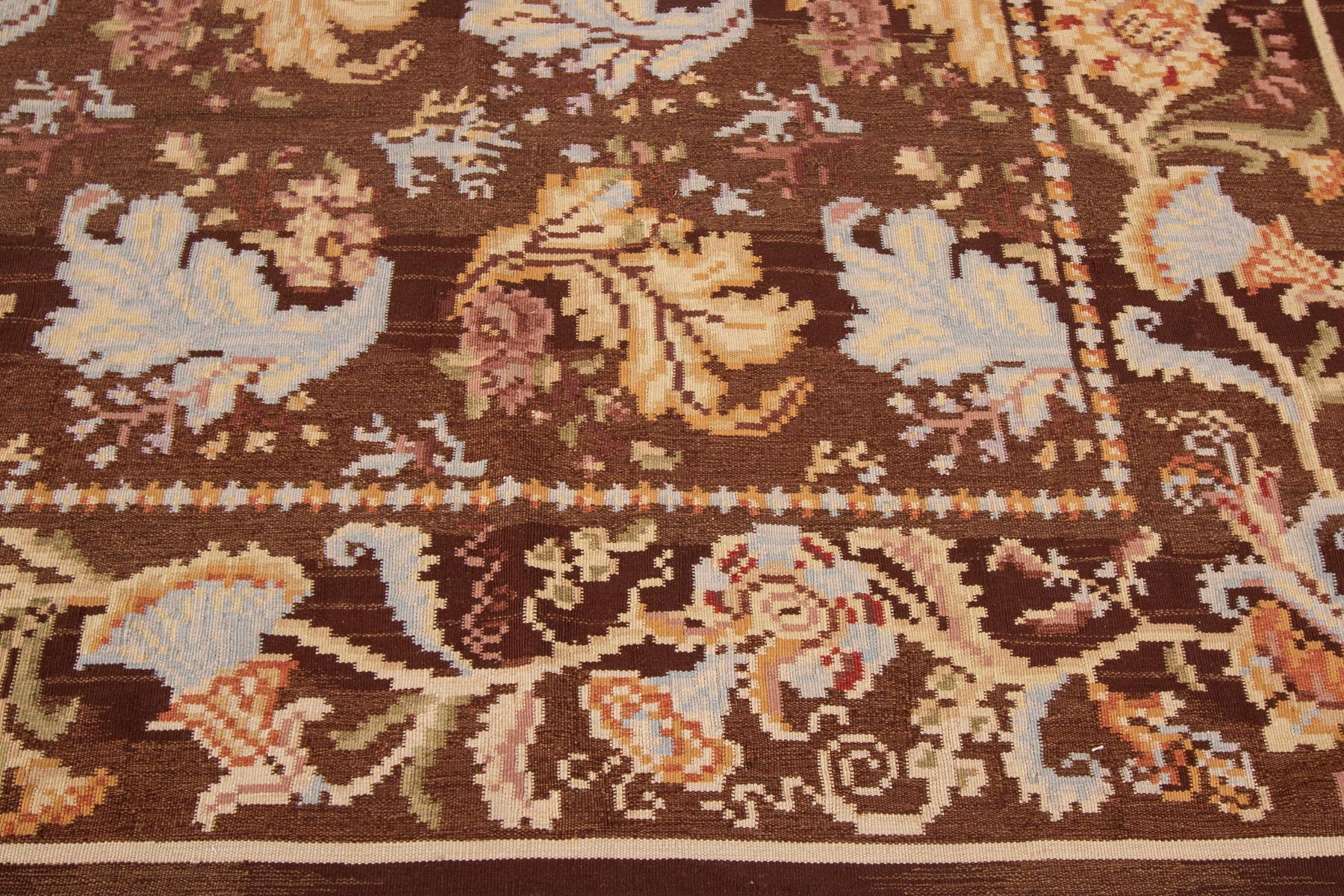 Modern Flat-Weave Kilim Rug In New Condition For Sale In Norwalk, CT