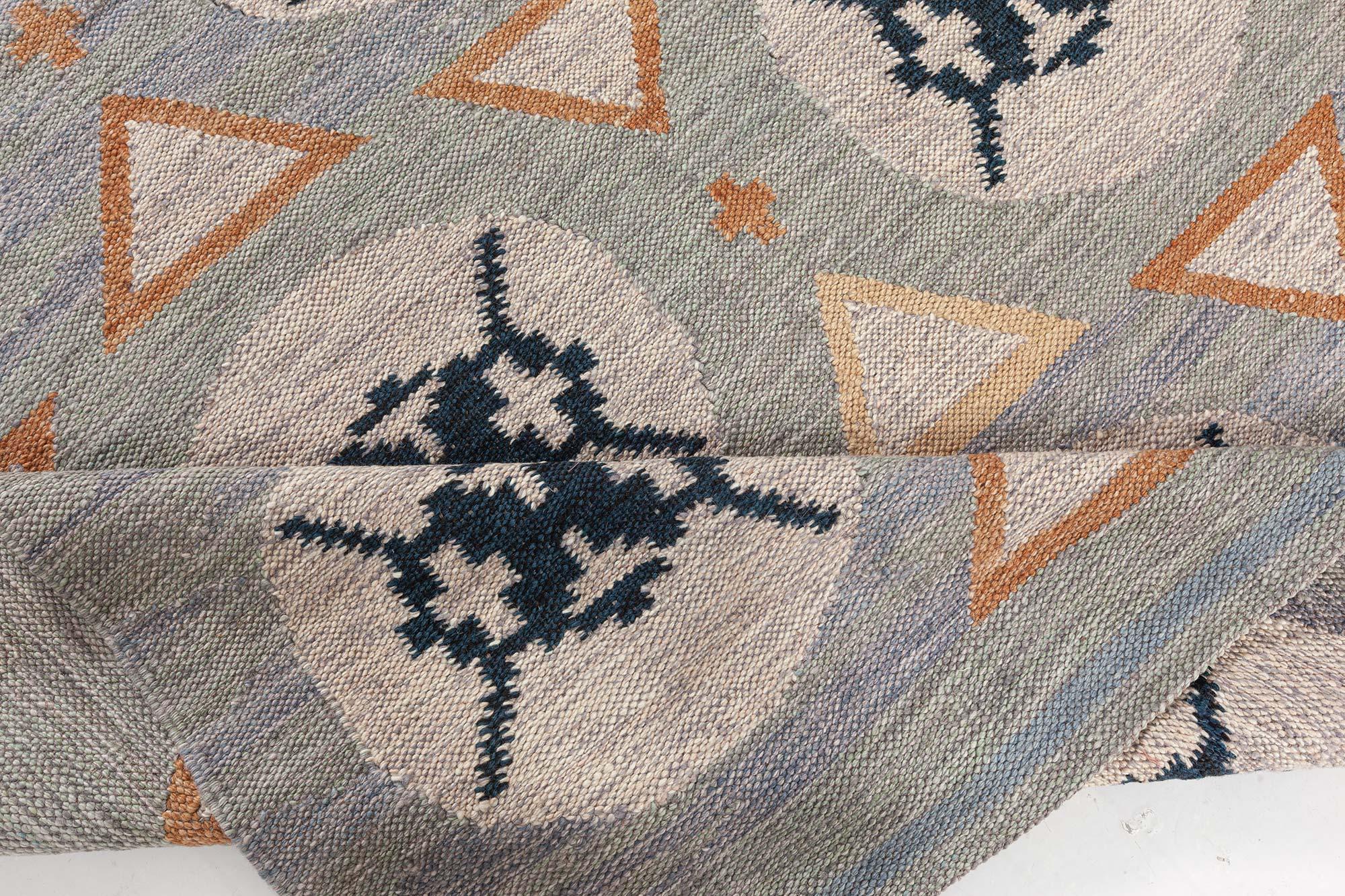 Moderner Flachgewebe-Teppich von Doris Leslie Blau im Zustand „Neu“ im Angebot in New York, NY