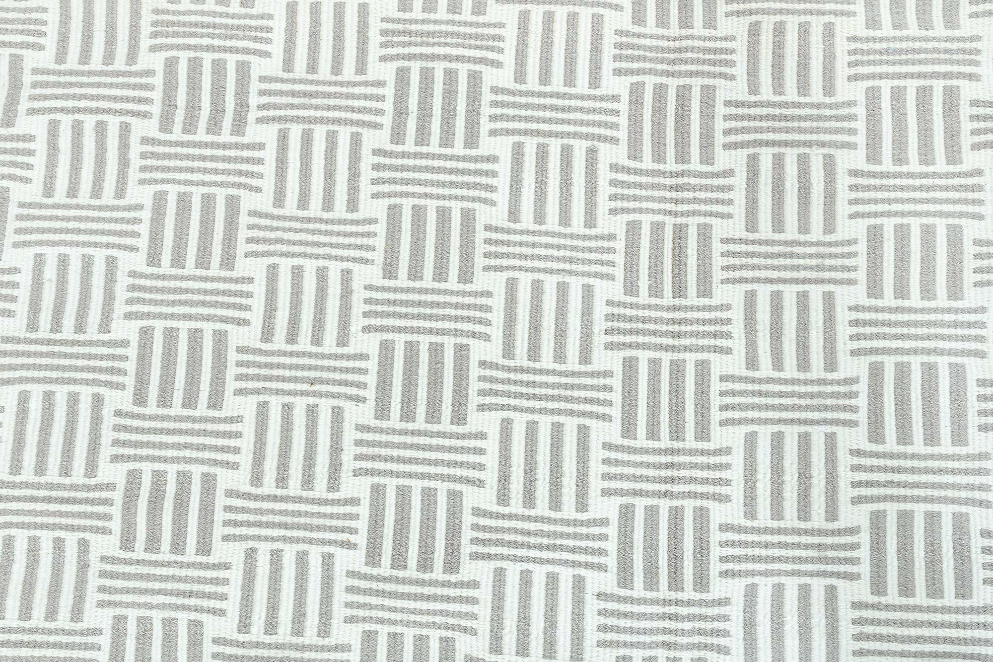 Tessuto a mano Tappeto moderno a trama piatta di Doris Leslie Blau in vendita