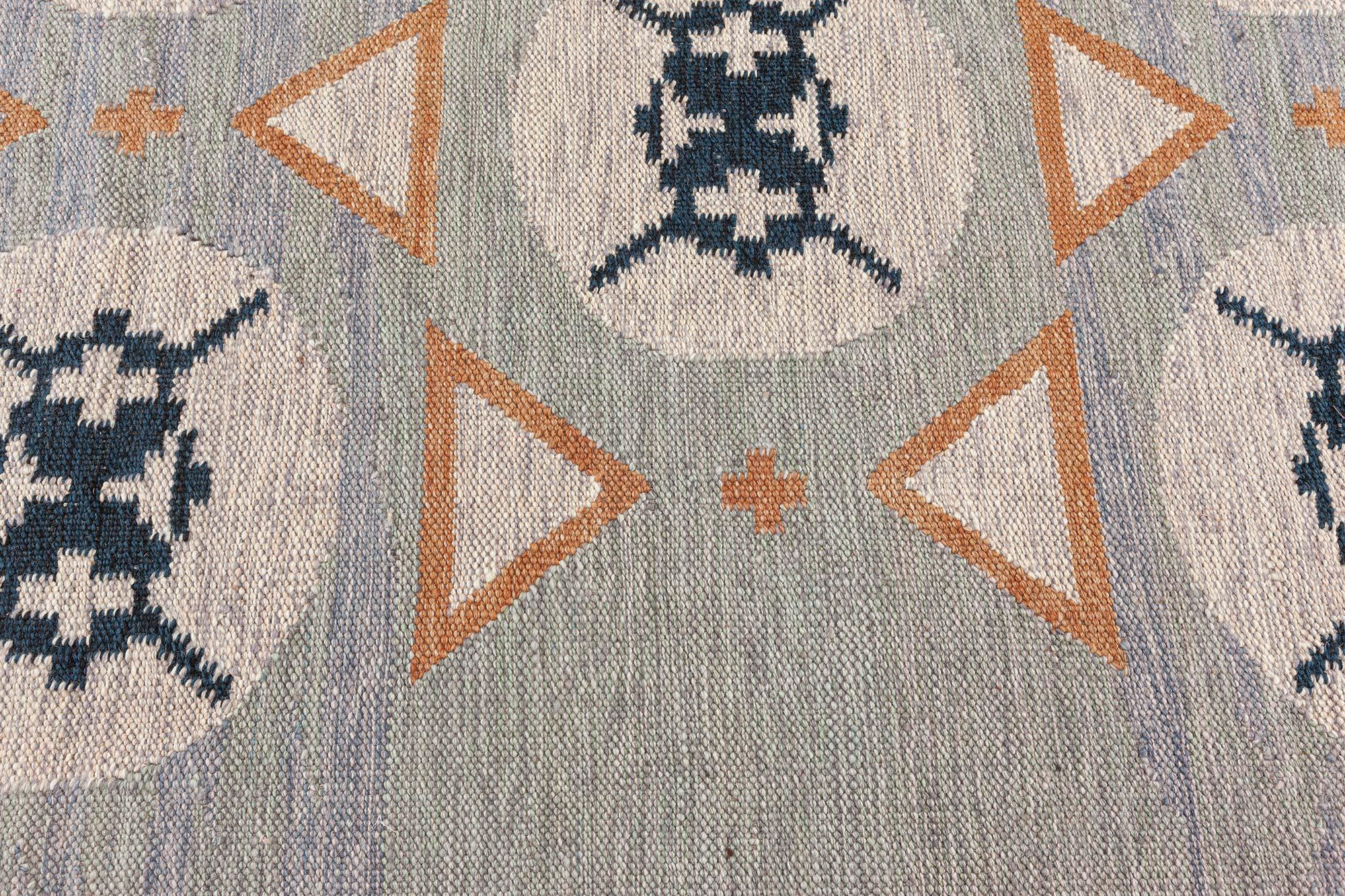 Moderner Flachgewebe-Teppich von Doris Leslie Blau (21. Jahrhundert und zeitgenössisch) im Angebot