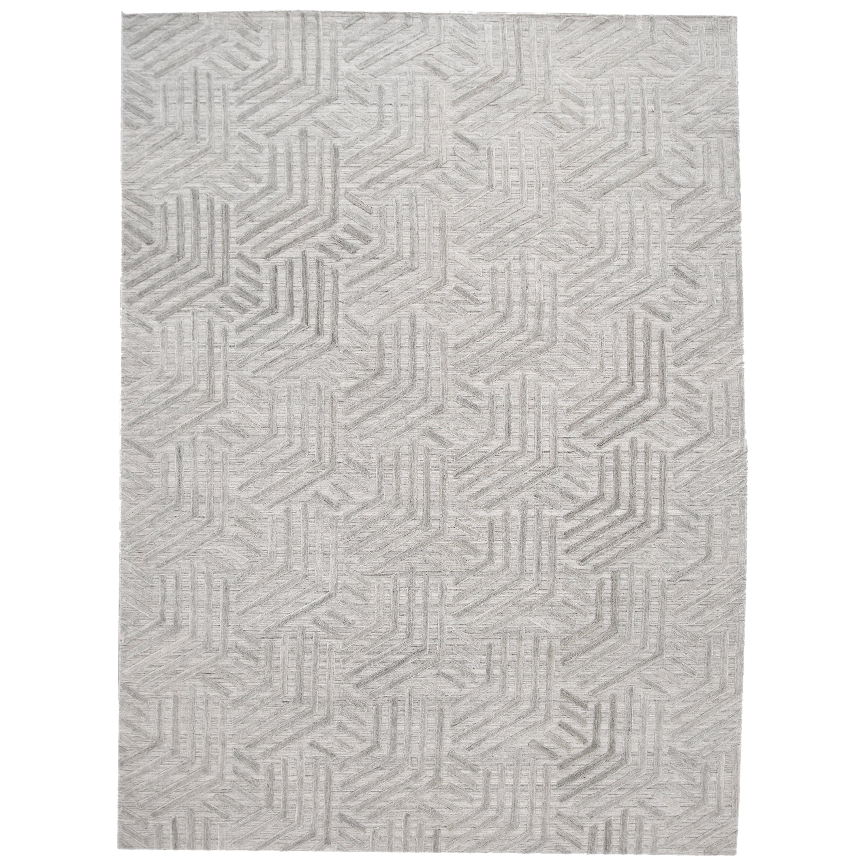 Tapis transitionnel moderne à tissage plat