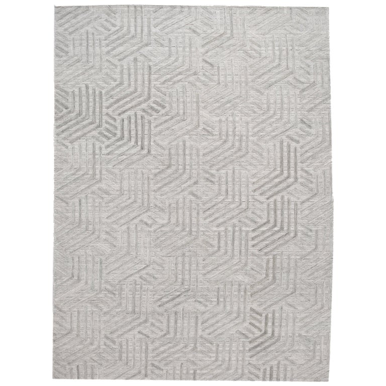 Modern Flat-Weave Transitional Rug For Sale at 1stDibs