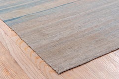 Modern Flatweave Area Rug, Scandinavian Inspired, Baby Blue, Pink & Maroon Tones