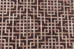 Modern Flatweave Geometric Warm Tan Carpet "Pavilion" by Doris Leslie Blau