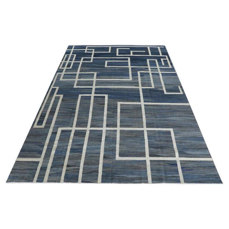 Modern Rug Handmade Modern Flatweave Handmade Wool Rug For Sale at 1stDibs