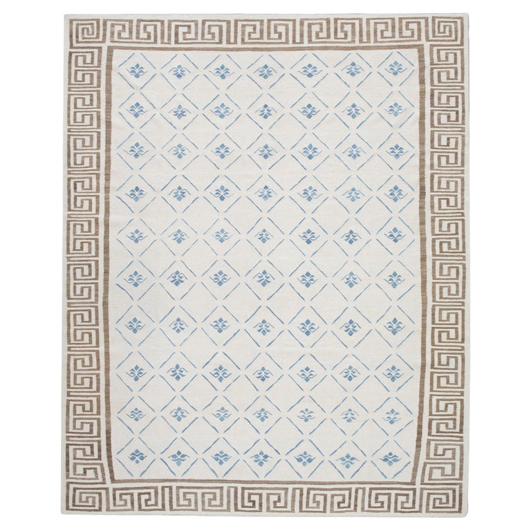 Modern Flatweave Handmade Wool Rug MadetoOrder Custom Sizes For Sale at 1stDibs