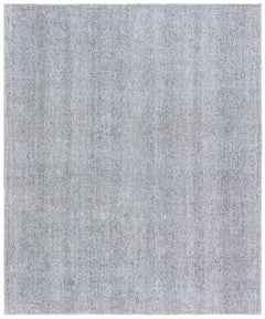 Modern Flatweave Solid Light Gray Handmade Rug "Bruma" by Doris Leslie Blau