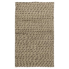 Modern Flatweave Solid Tan With Classic Taupe Rug "Sylvan" by Doris Leslie Blau