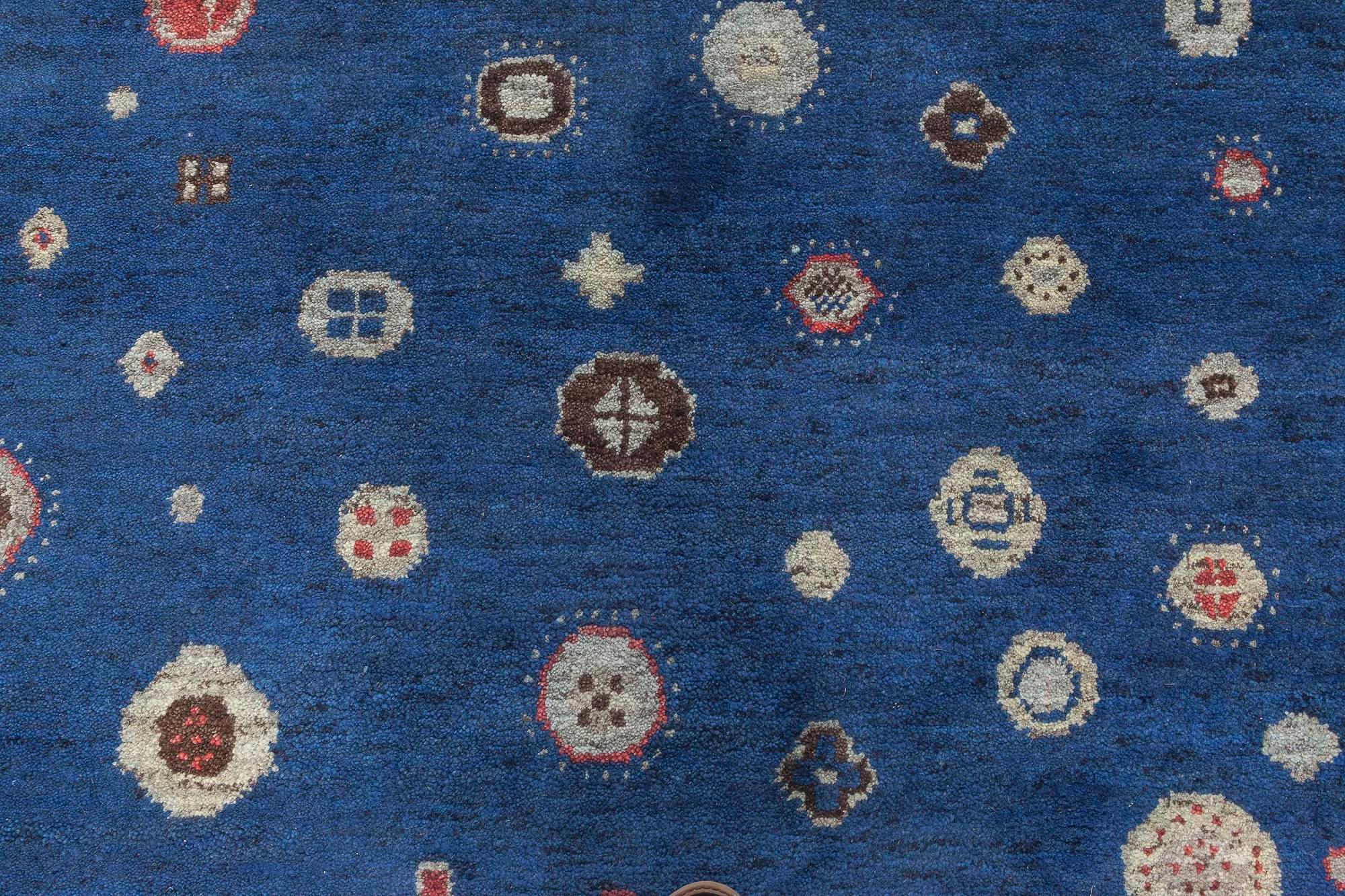 Modern Flen Swedish-Inspired Abstract Pile Wool Rug by Doris Leslie Blau.
Size: 10'3