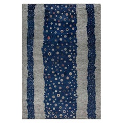 Modern Flen Swedish-Inspired Abstract Pile Wool Rug by Doris Leslie Blau
