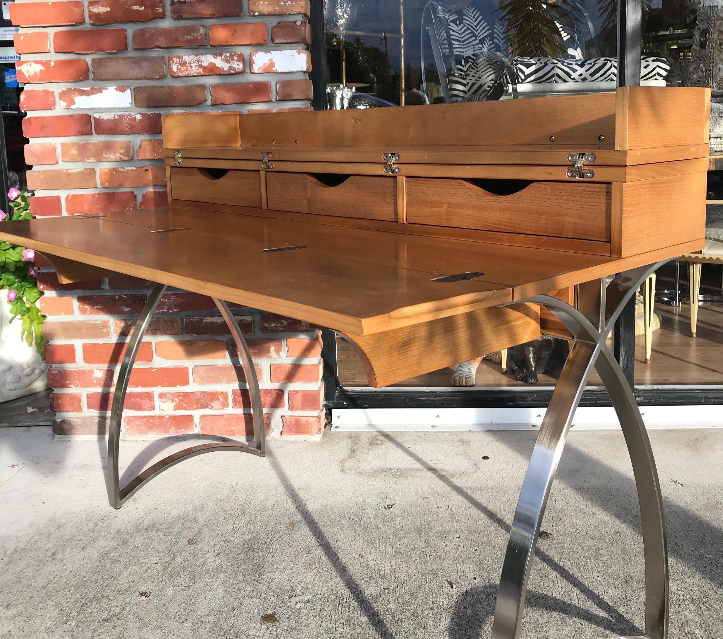 Modern Flip Top Desk at 1stDibs