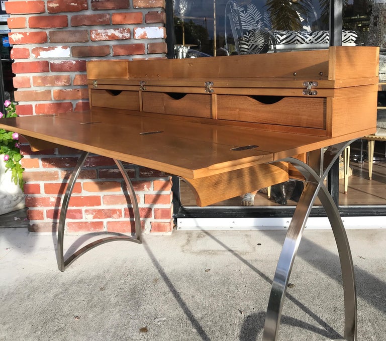 Modern Flip Top Desk at 1stDibs