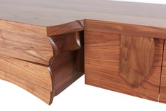 Modern Floating Console with Drawers and Doors by Nico Yektai