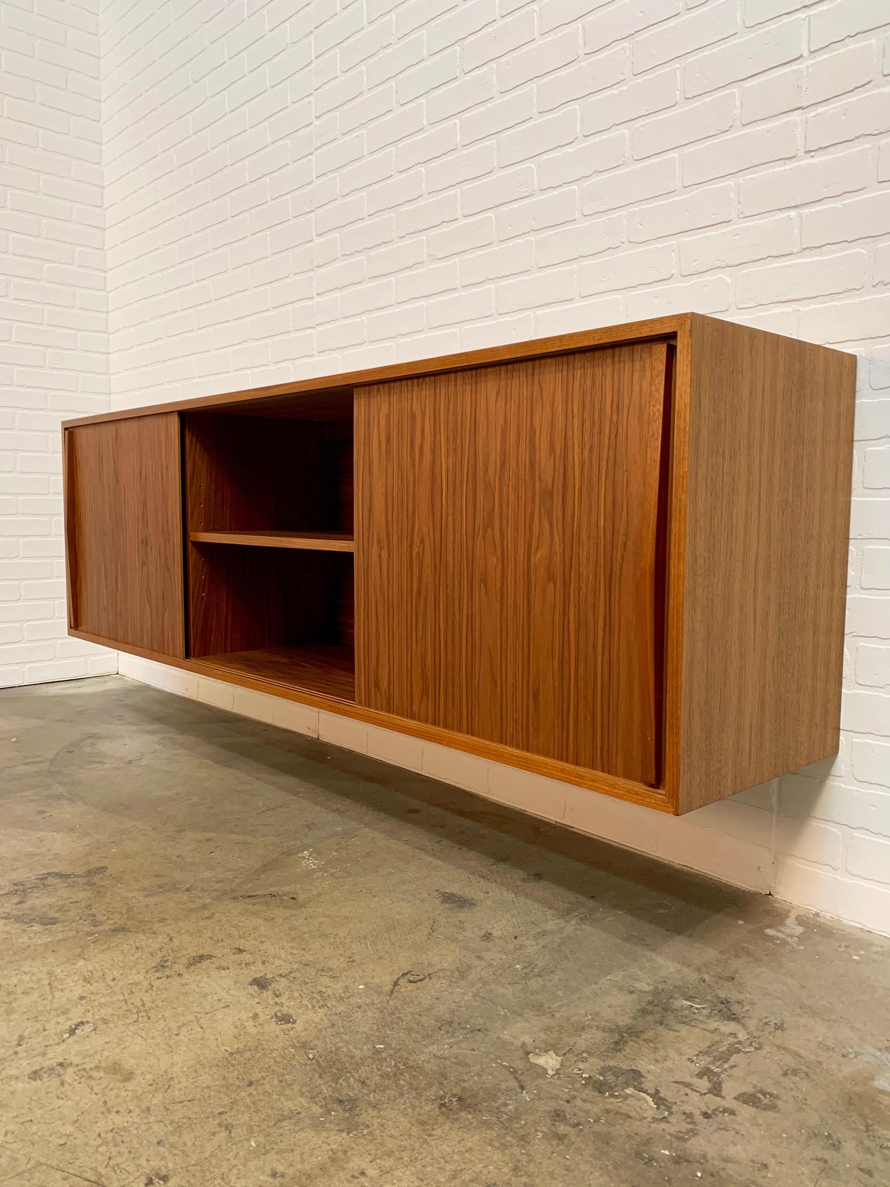 Wood Modern Floating Credenza