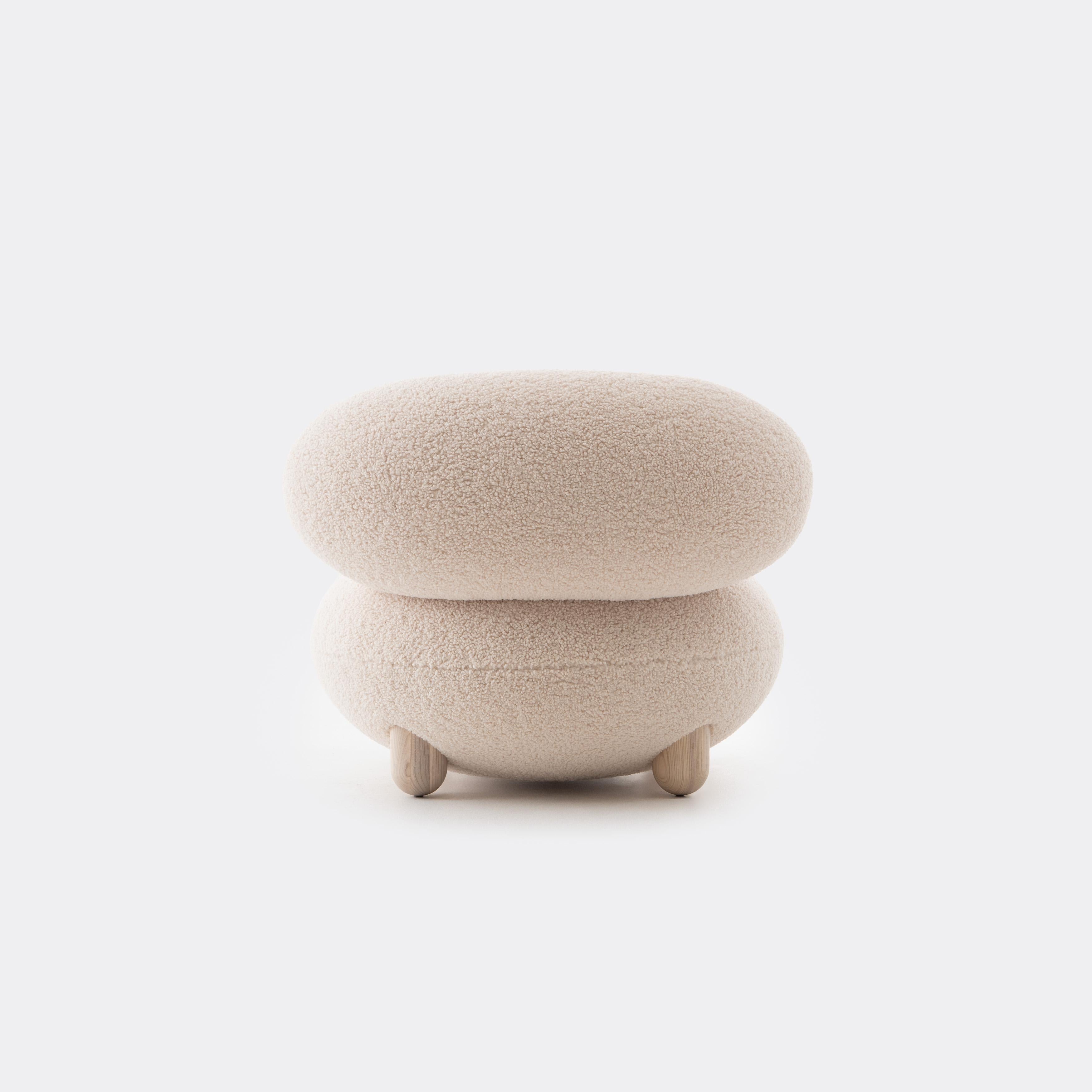 Moderner Flock Loungesessel Fluffy edition aus Schafsfell von NOOM im Zustand „Neu“ im Angebot in Paris, FR