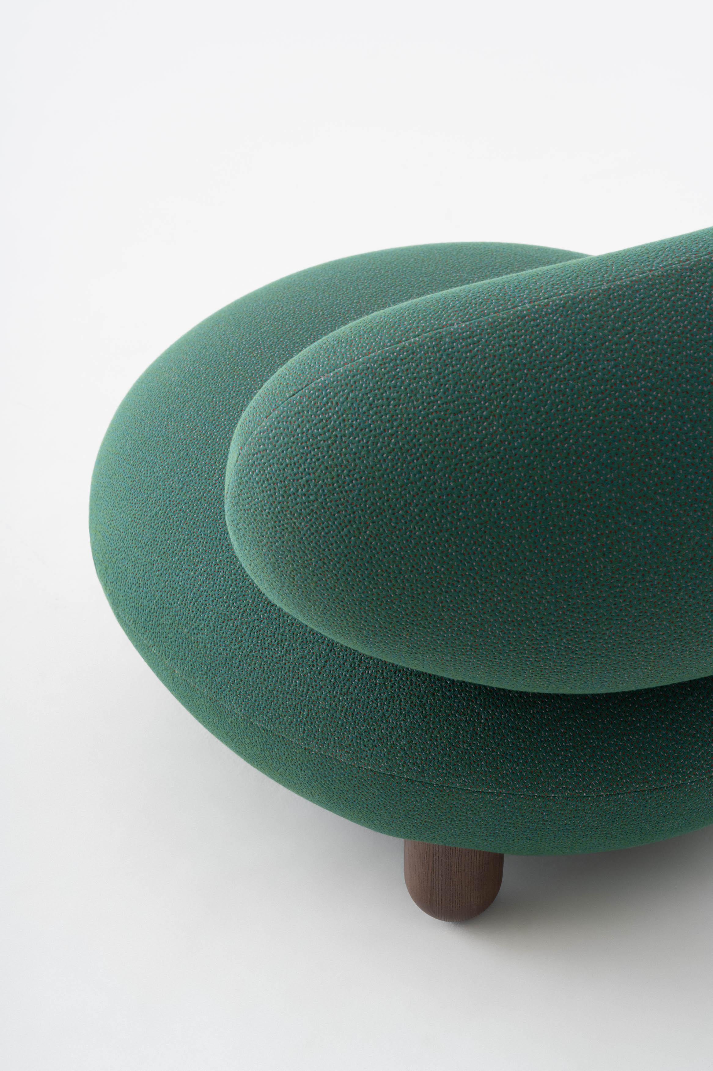 Fauteuil de salon moderne Flock de Kvadrat Sprinkles vert par Noom en vente 3