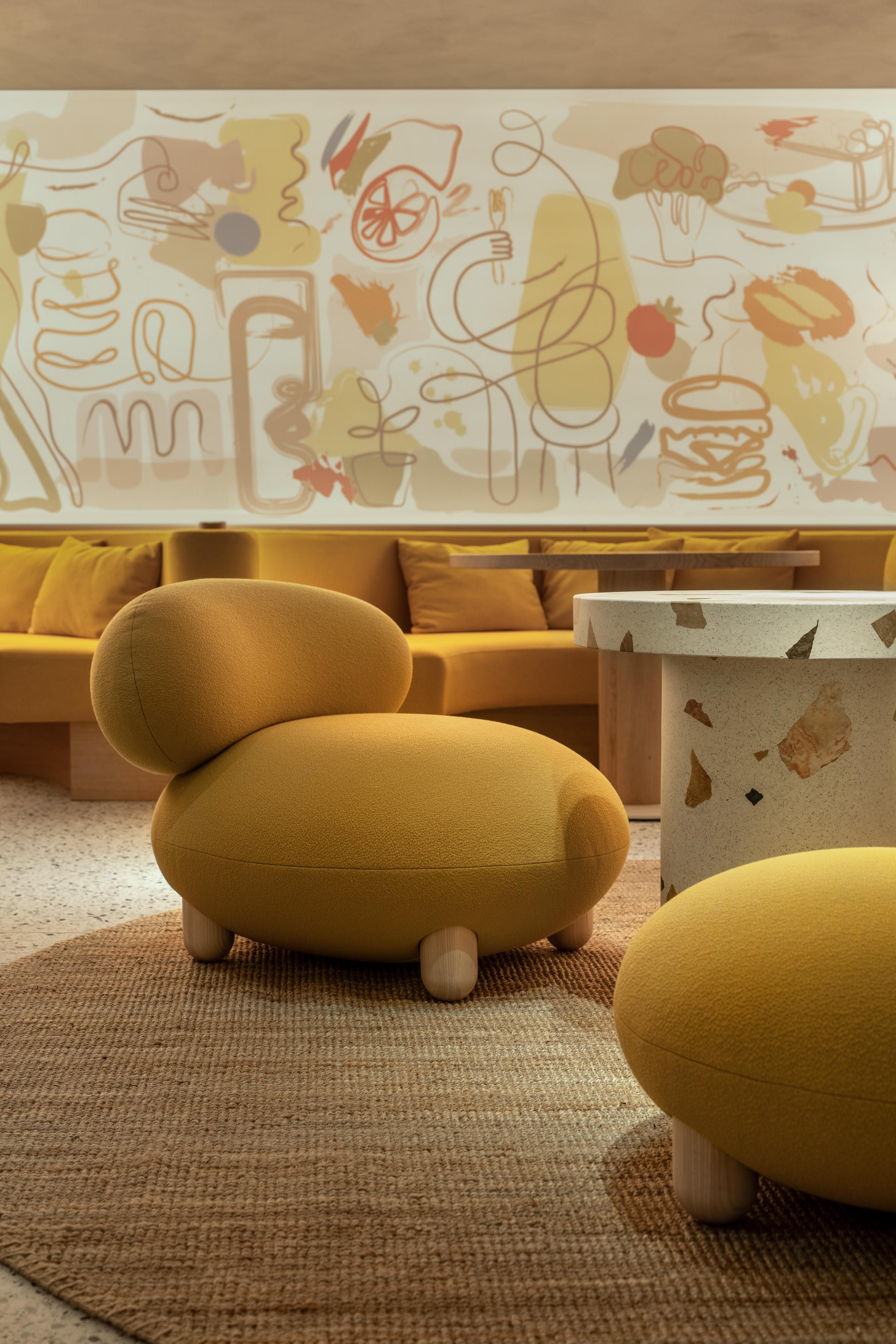 Fauteuil de salon moderne Flock de Kvadrat Sprinkles vert par Noom en vente 10