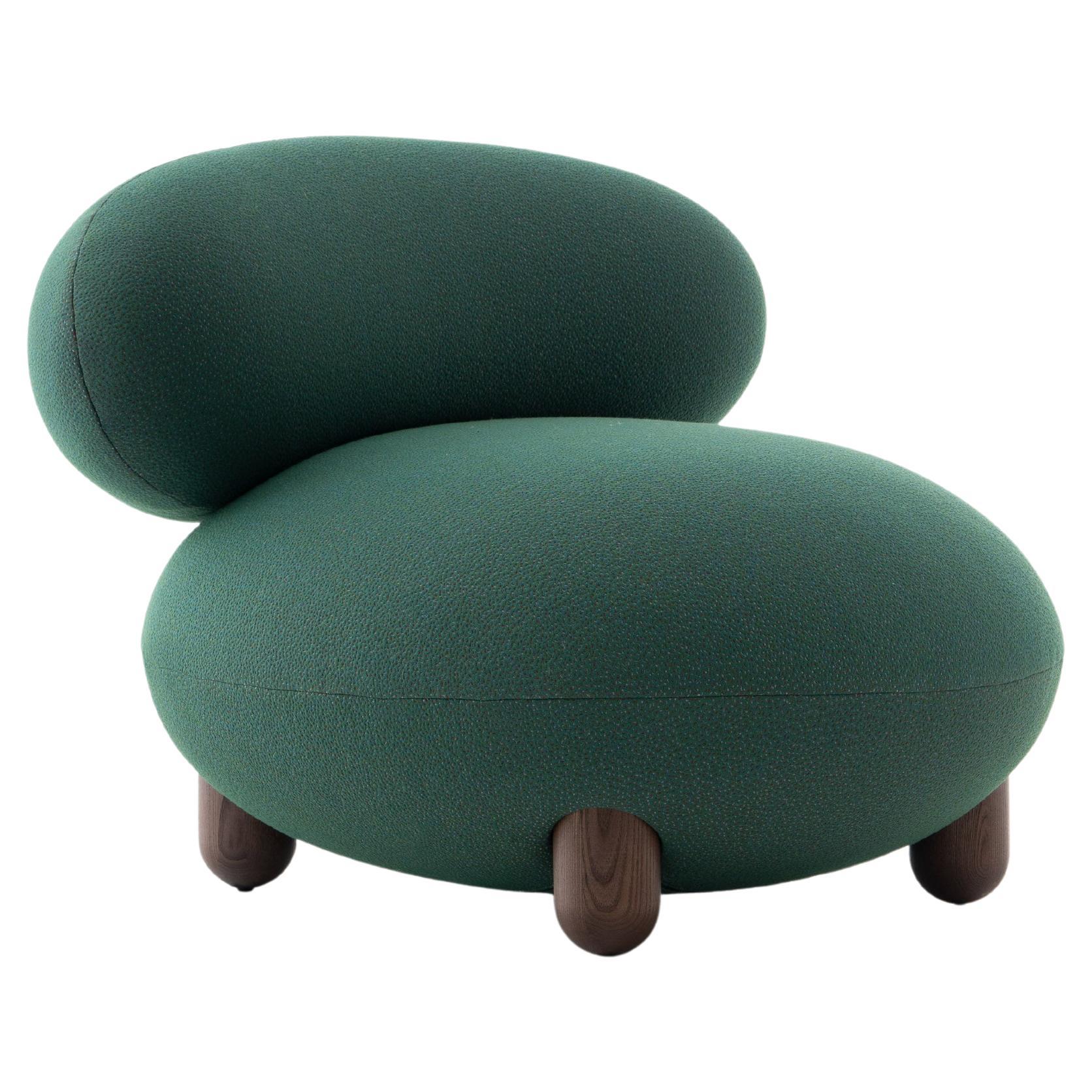 Fauteuil de salon moderne Flock de Kvadrat Sprinkles vert par Noom