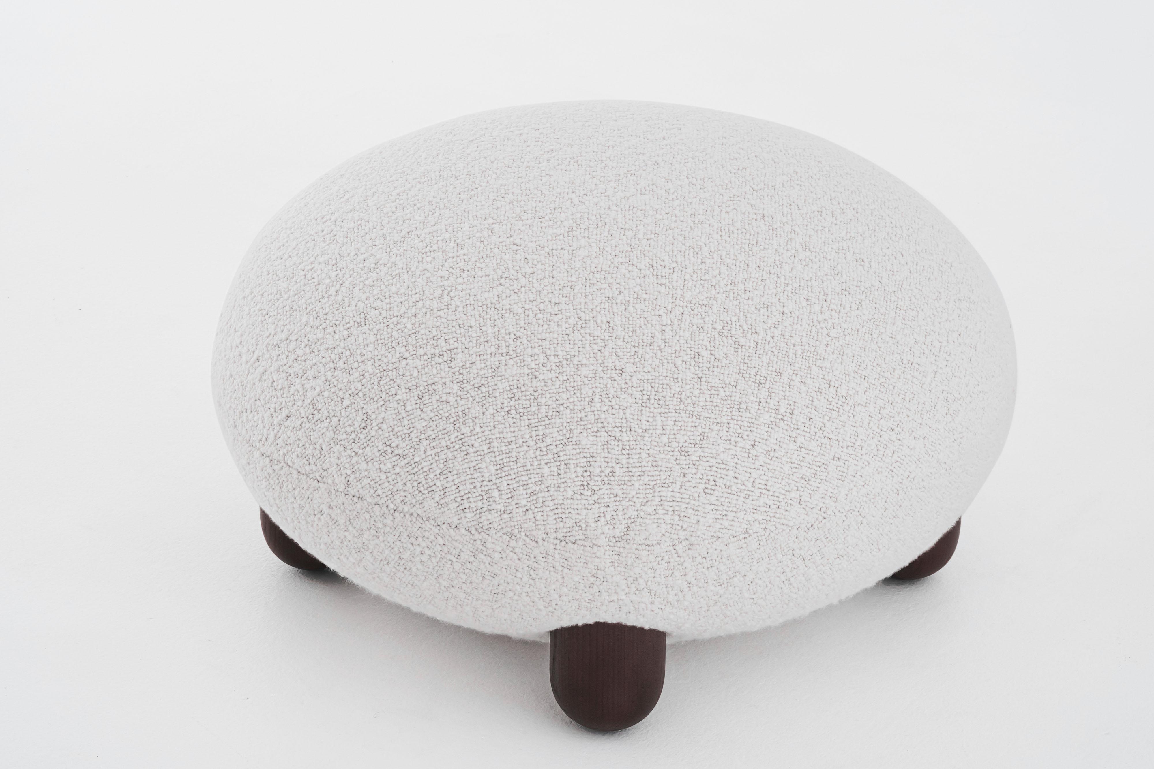 Modern Flock Ottoman by NOOM 8