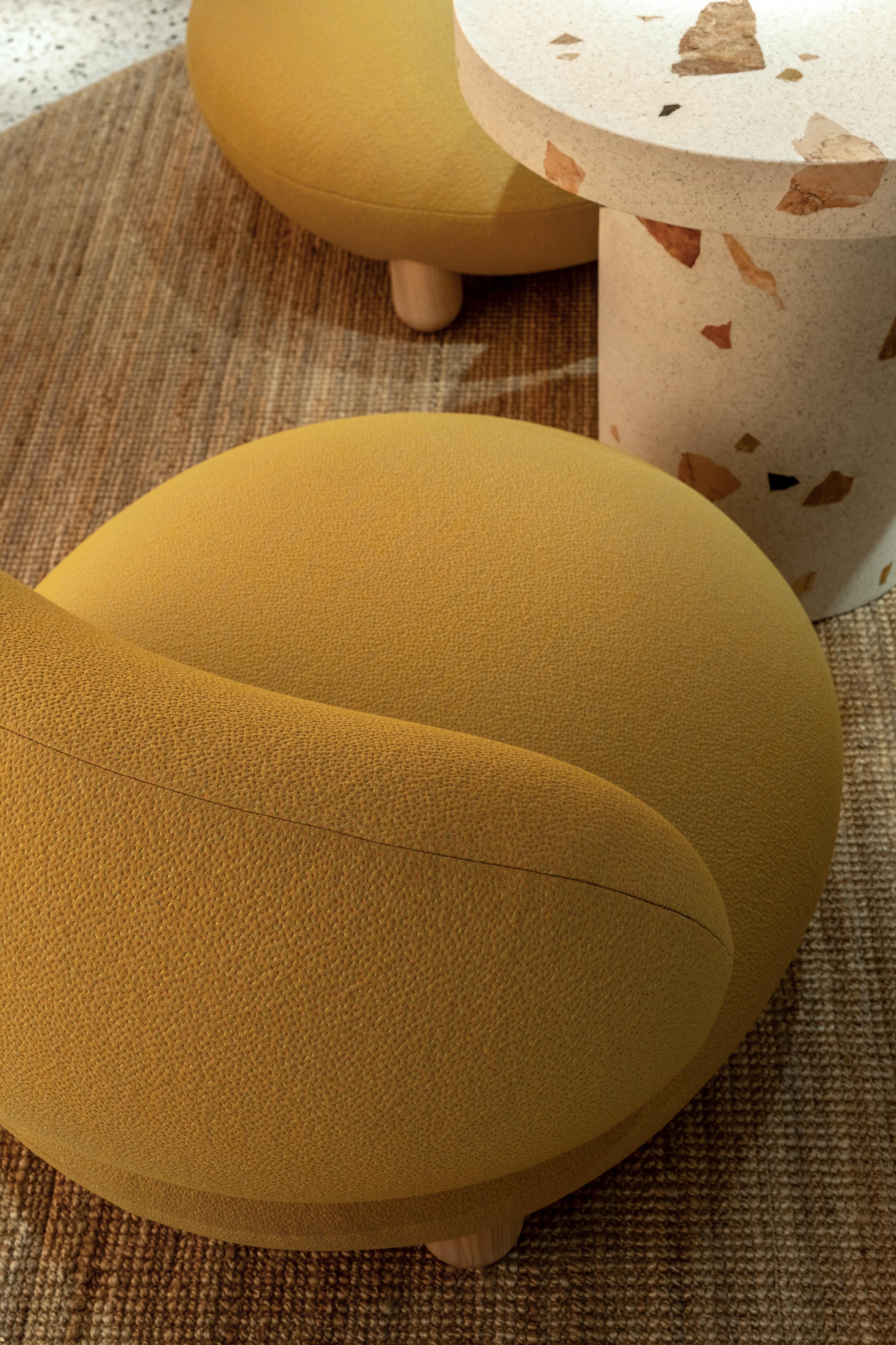 Pouf moderne Flock de Kvadrat Sprinkles vert de NOOM en vente 7