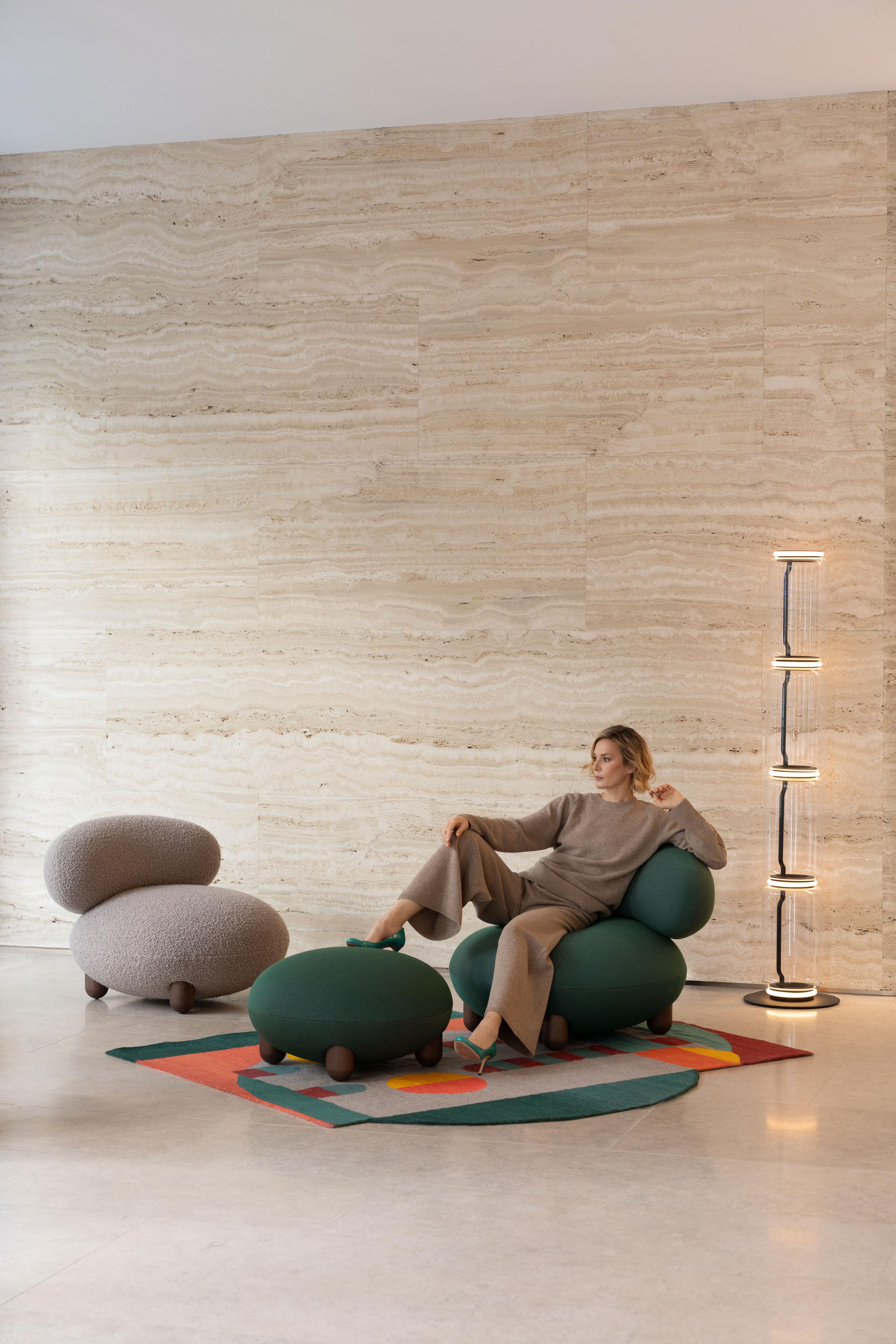 Pouf moderne Flock de Kvadrat Sprinkles vert de NOOM Neuf - En vente à Paris, FR